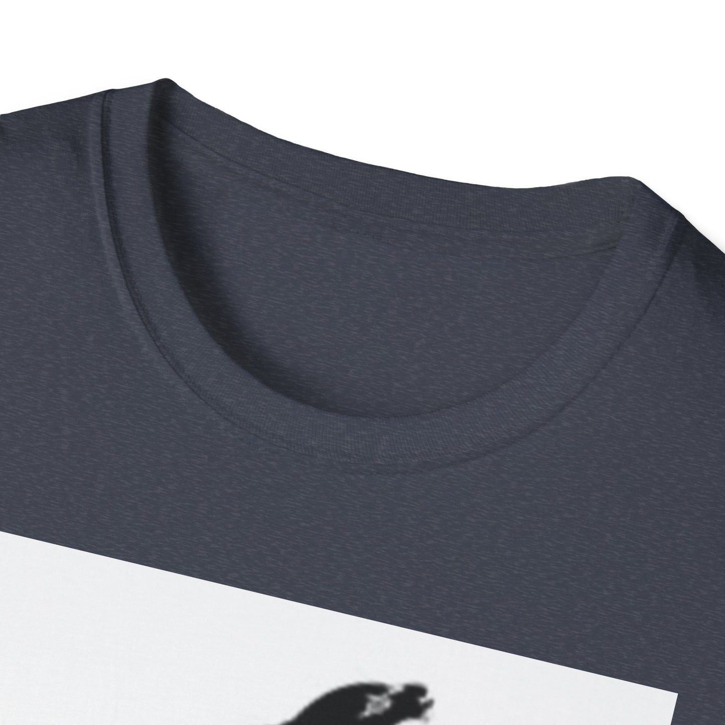 Unisex Softstyle T-Shirt - Black Bird Design for Nature Lovers