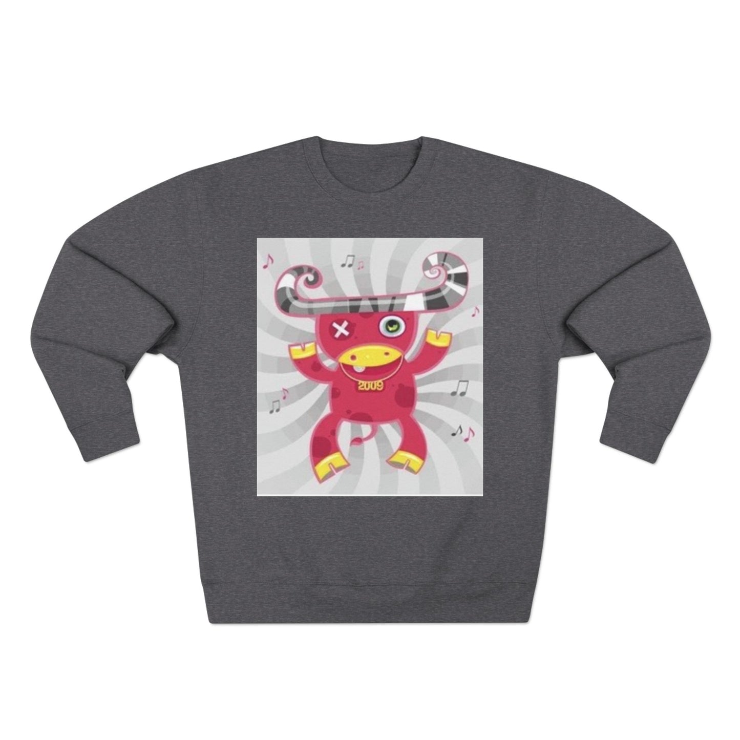 Fun Graphic Unisex Crewneck Sweatshirt - Playful Music Theme