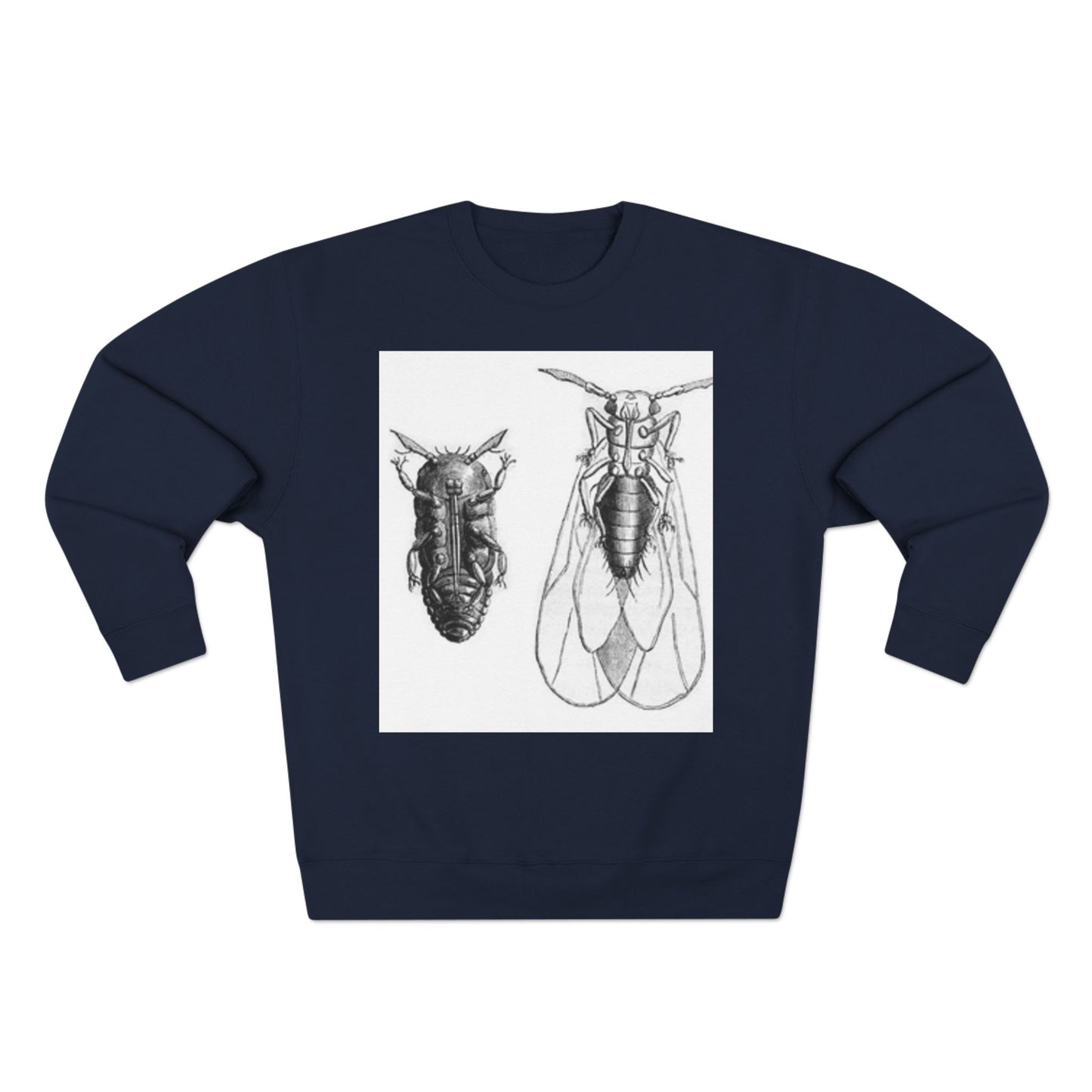 Unisex Insect Art Crewneck Sweatshirt - Nature Lovers Gift