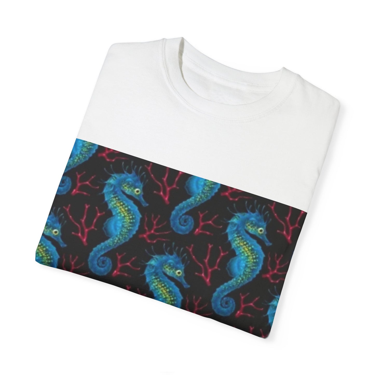 Ocean-Inspired Unisex T-Shirt with Seahorse Design