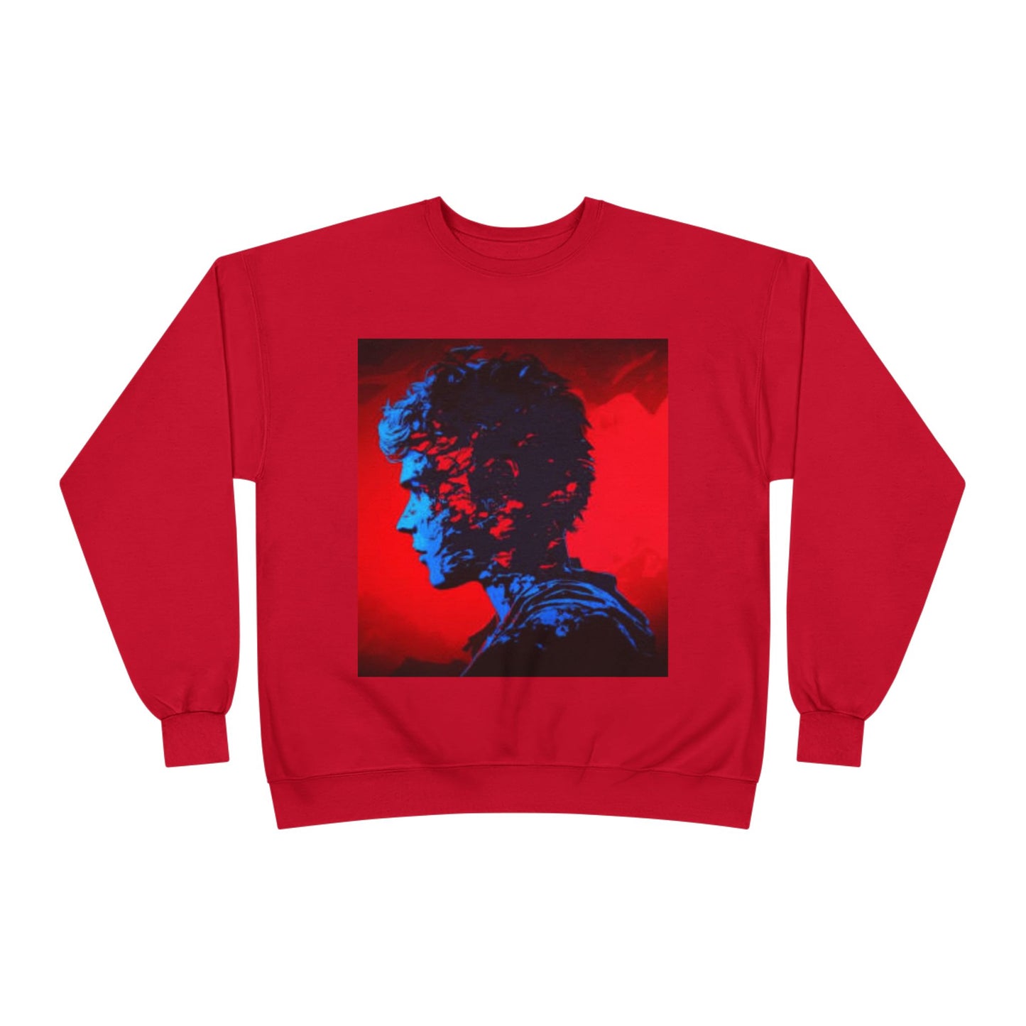 Vibrant Unisex EcoSmart® Crewneck Sweatshirt - Artistic Profile Design