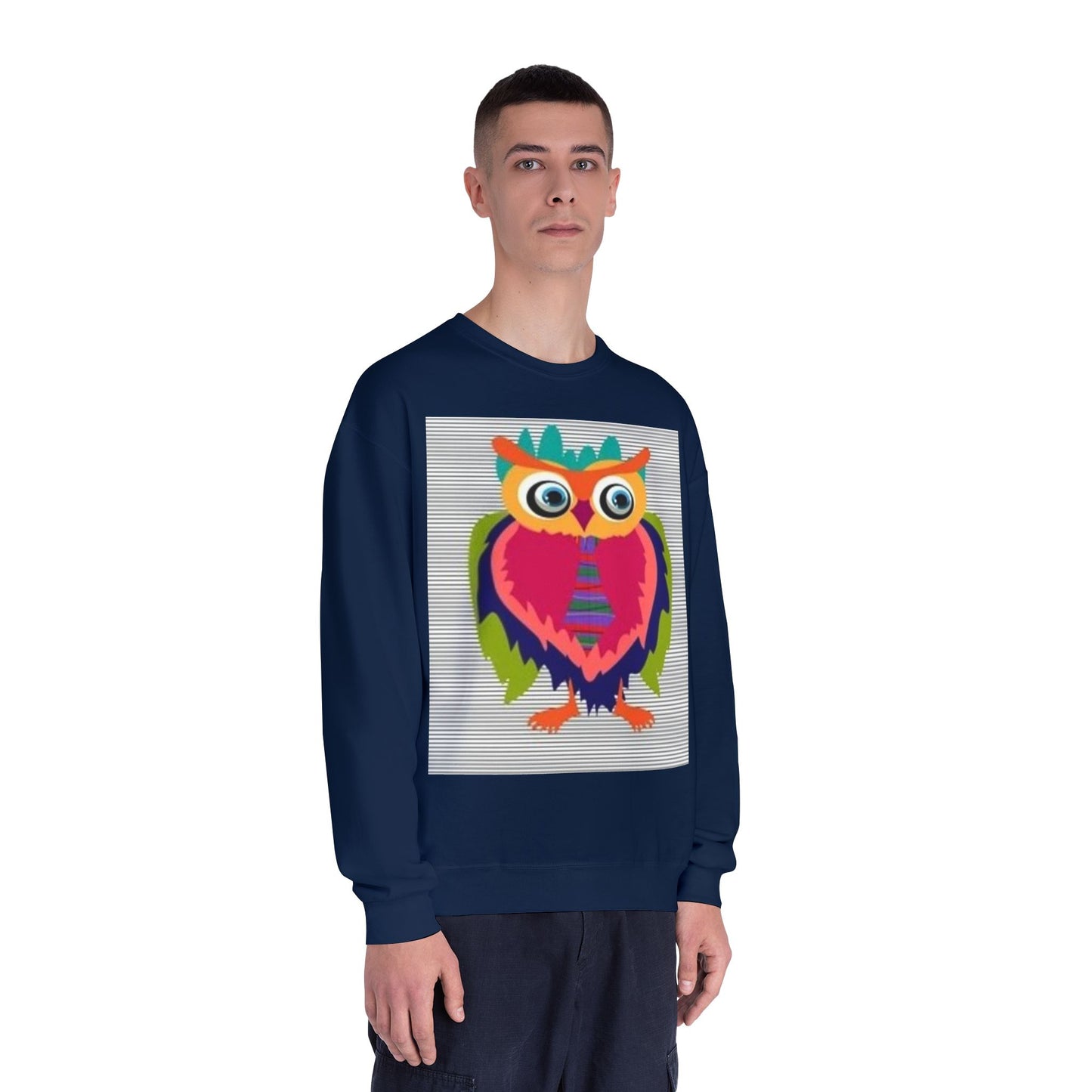 Colorful Owl Sweatshirt - Unisex Crewneck