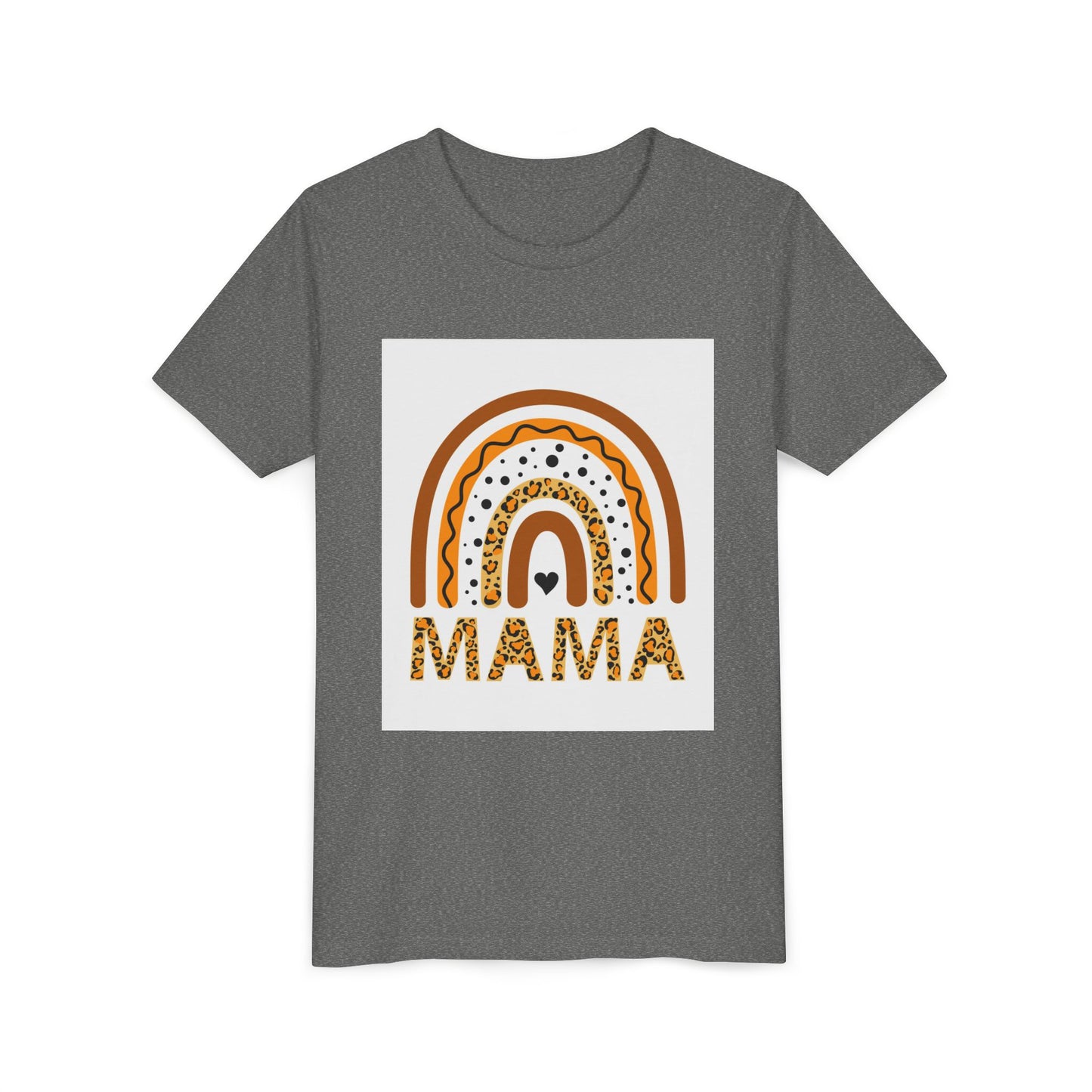 Mama Rainbow Youth Tee - Trendy Short Sleeve T-Shirt for Kids