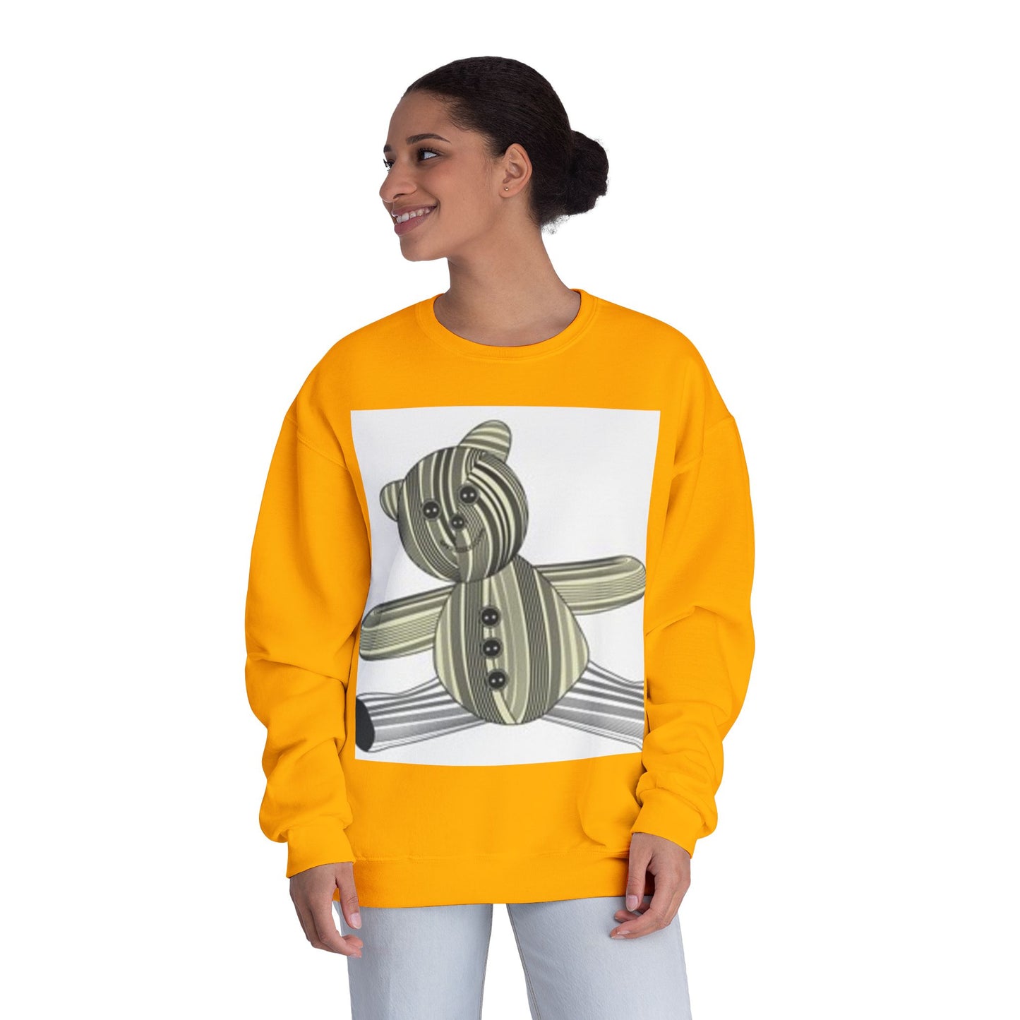 Cozy Teddy Bear Graphic Sweatshirt - Perfect for All Ages
