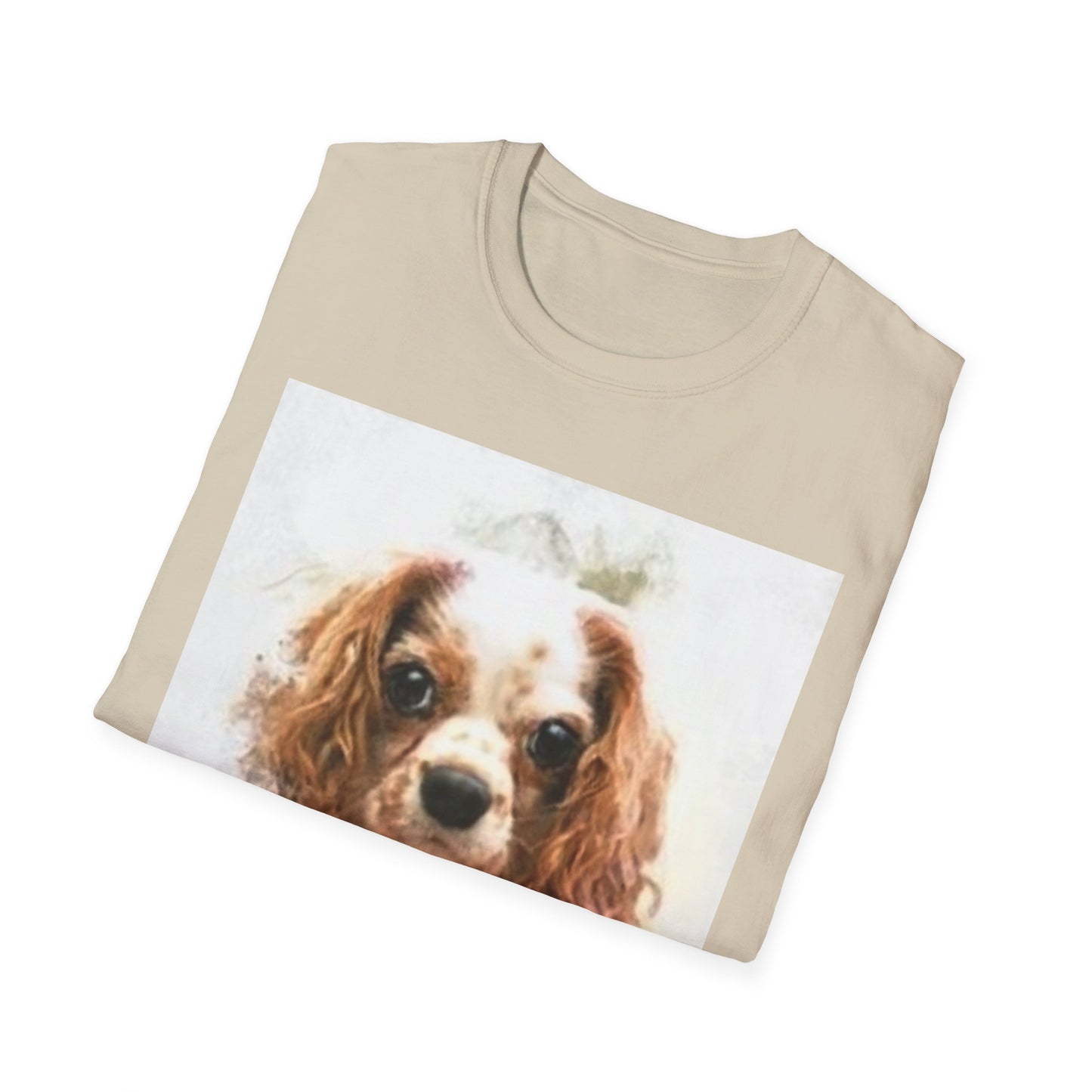 Playful Rabbit Design Unisex Softstyle T-Shirt - Perfect for Spring Celebrations