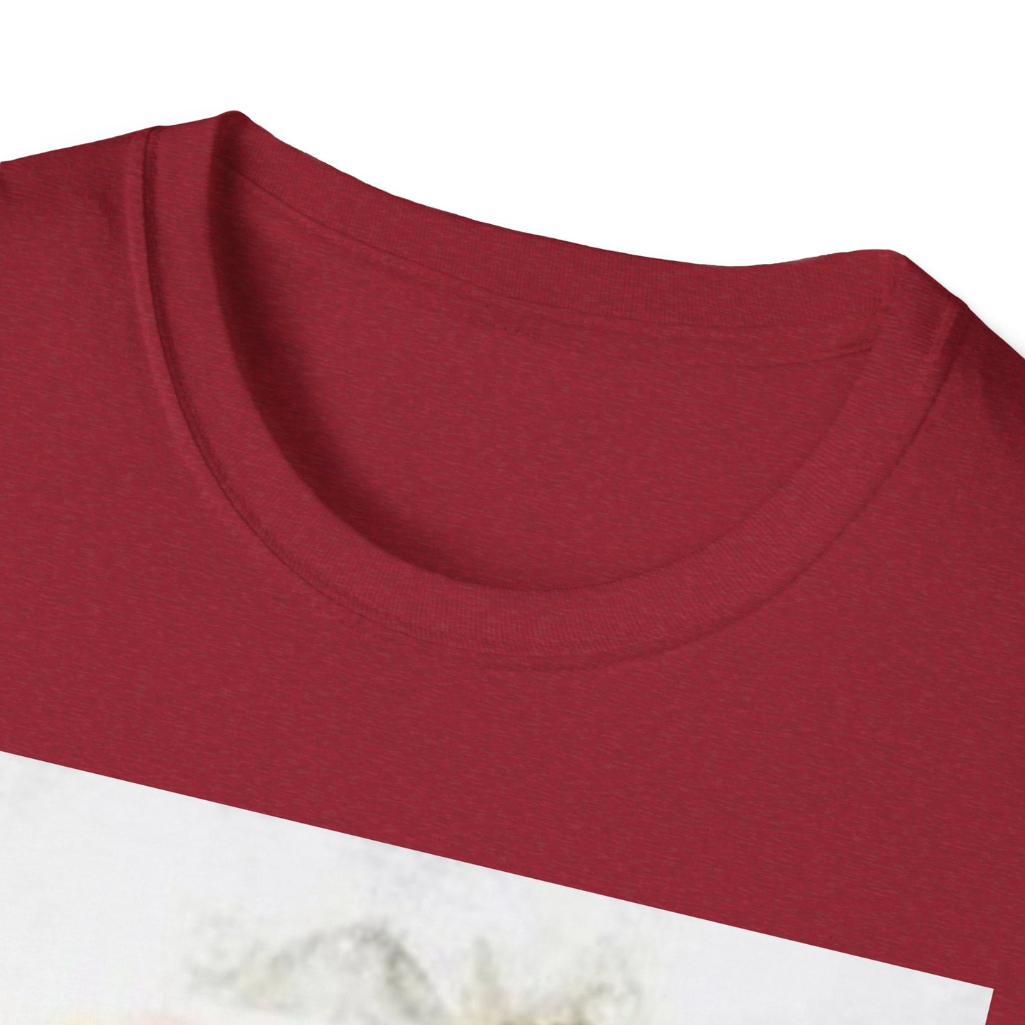 Playful Rabbit Design Unisex Softstyle T-Shirt - Perfect for Spring Celebrations