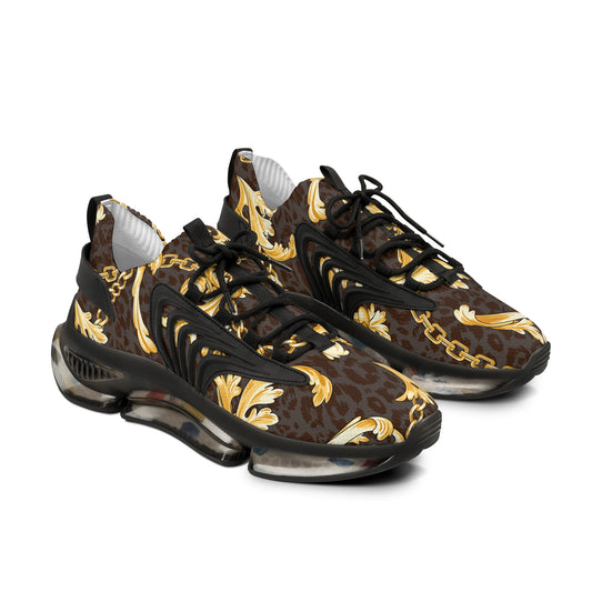 Stylish Men's Mesh Sneakers with Elegant Chain Design
