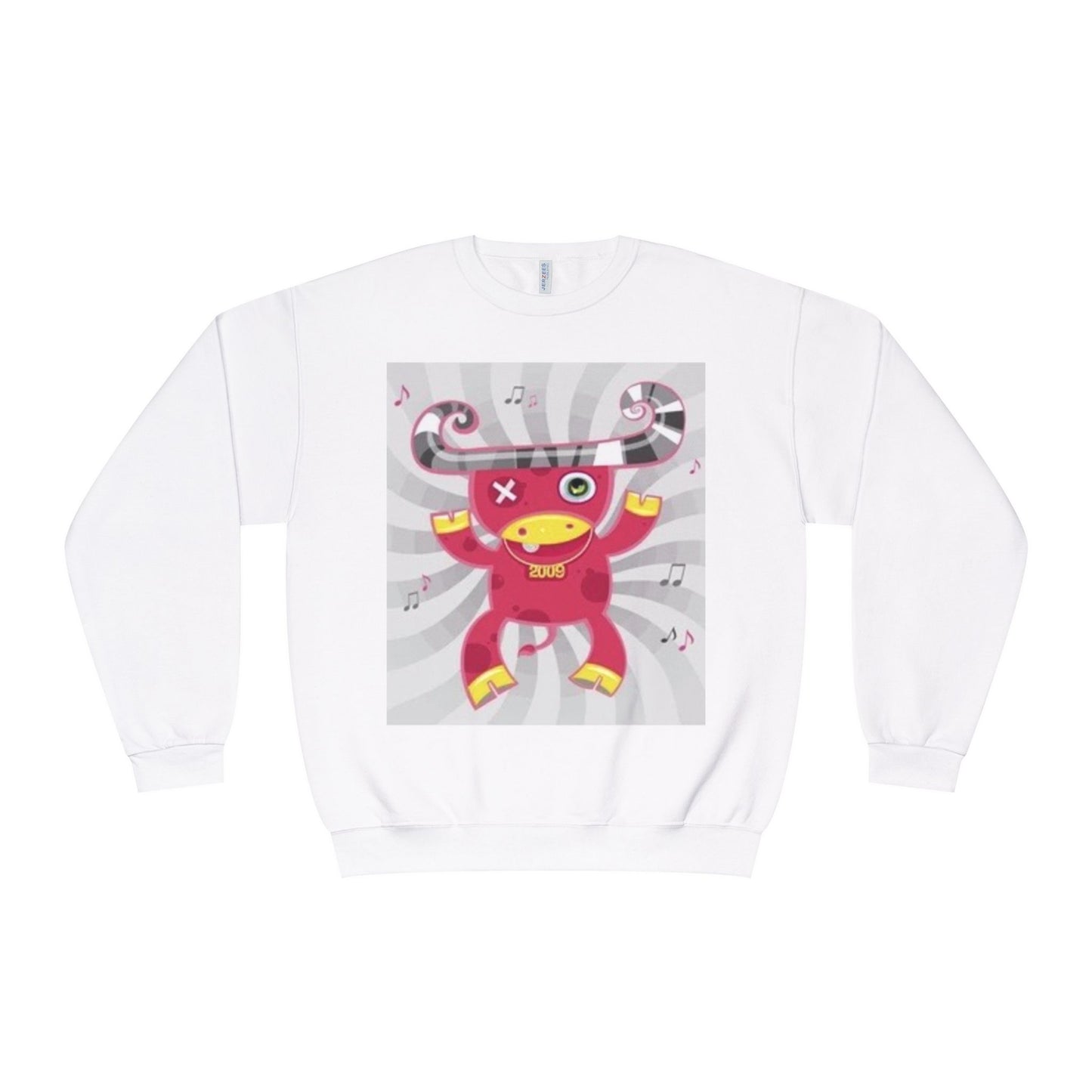 Fun Cartoon Monster Crewneck Sweatshirt - Unisex