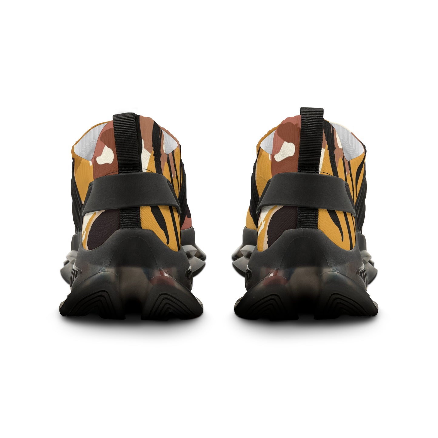 Stylish Tiger Print Mesh Sneakers for Men - Trendy Athletic Footwear