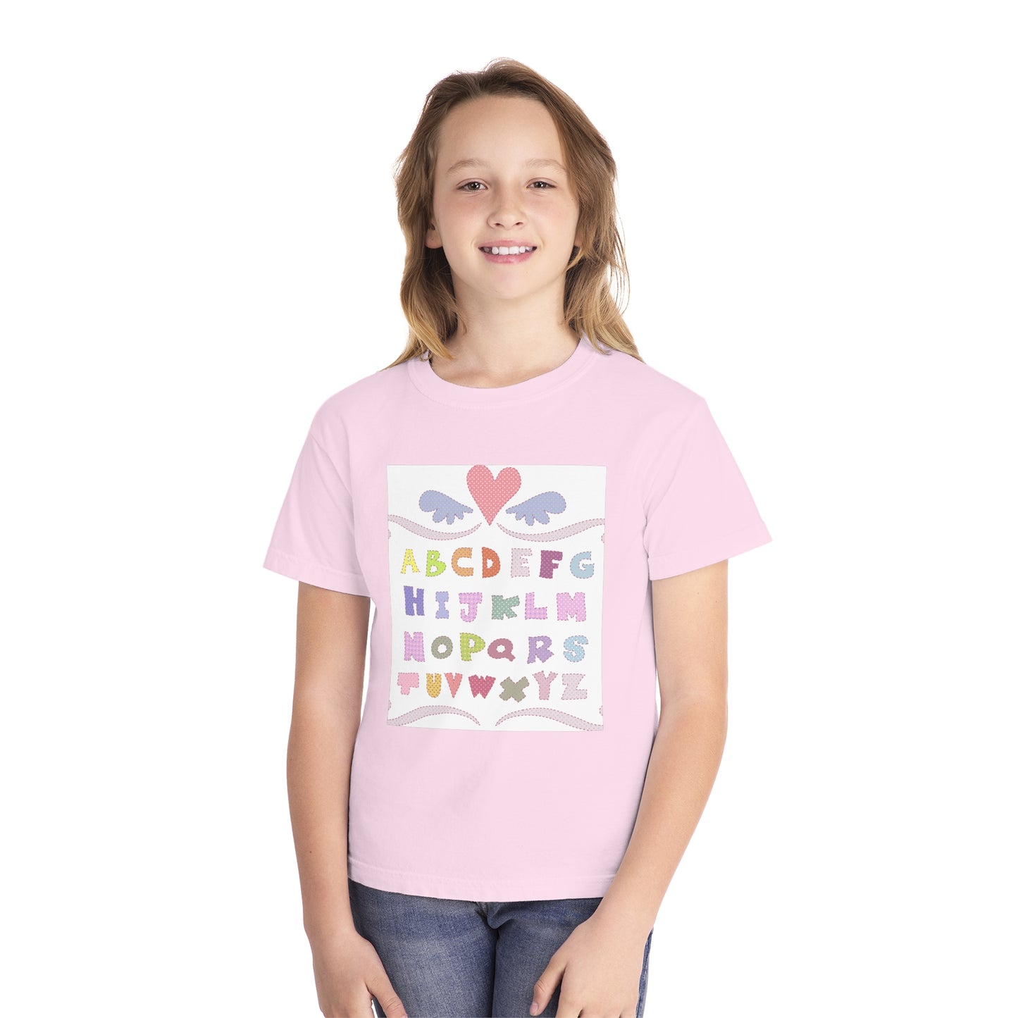 Youth Alphabet Love Tee - Fun & Playful Kids Shirt