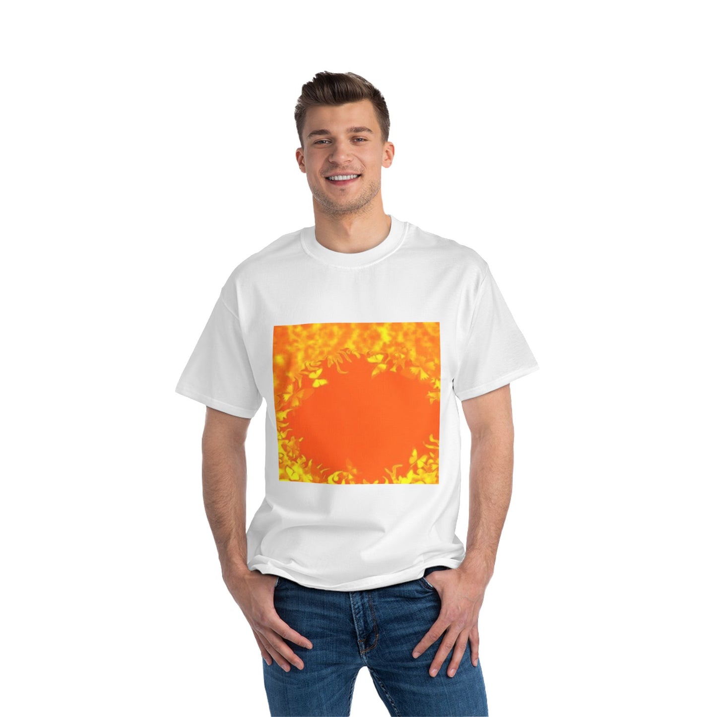 Vibrant Floral Short-Sleeve T-Shirt for Summer Vibes