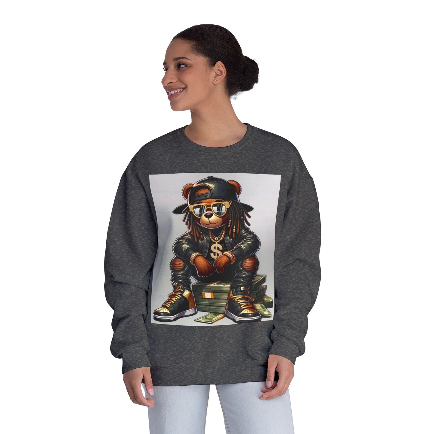 Cool Bear Money Crewneck Sweatshirt