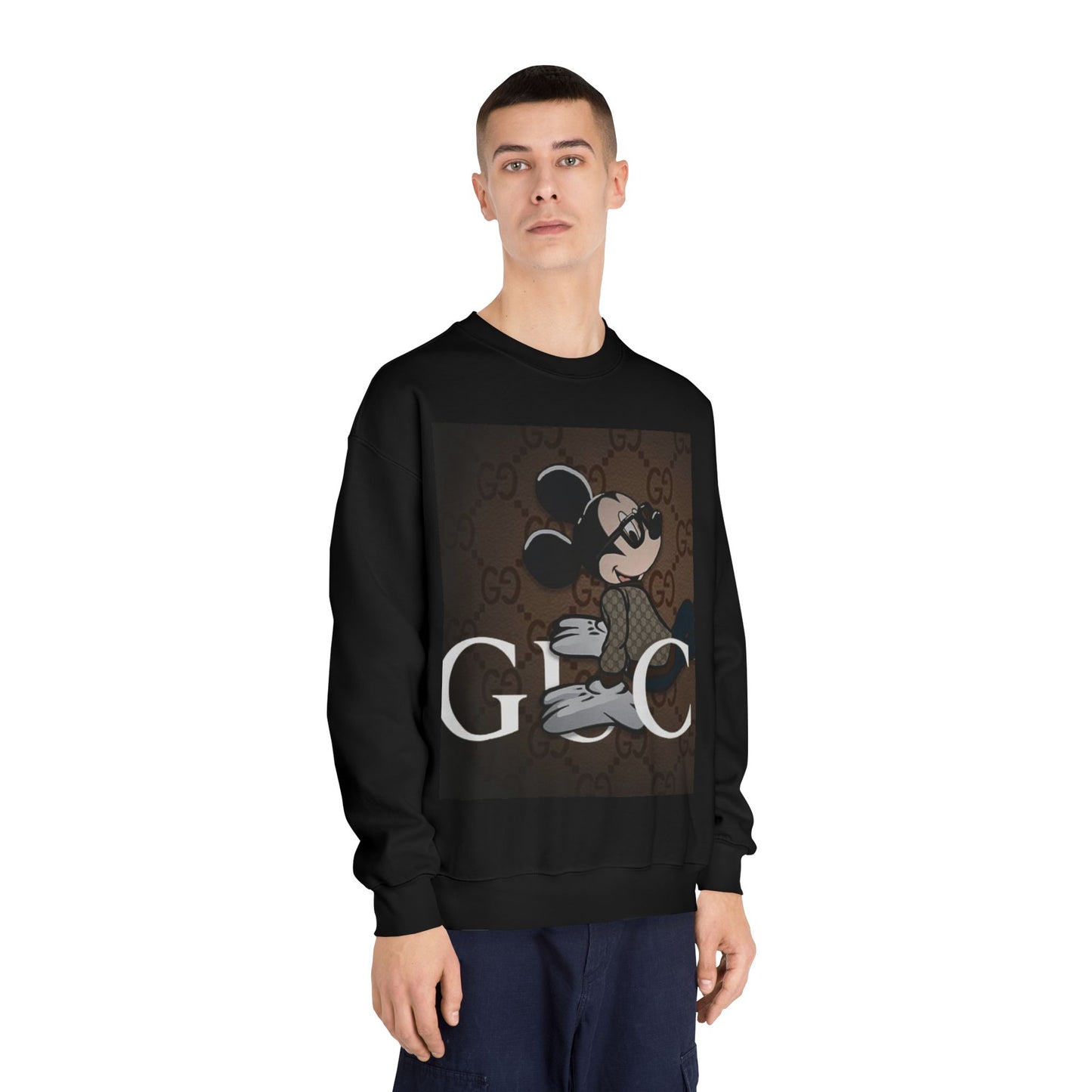 Trendy Mickey Mouse Graphic Crewneck Sweatshirt - Unisex Casual Wear