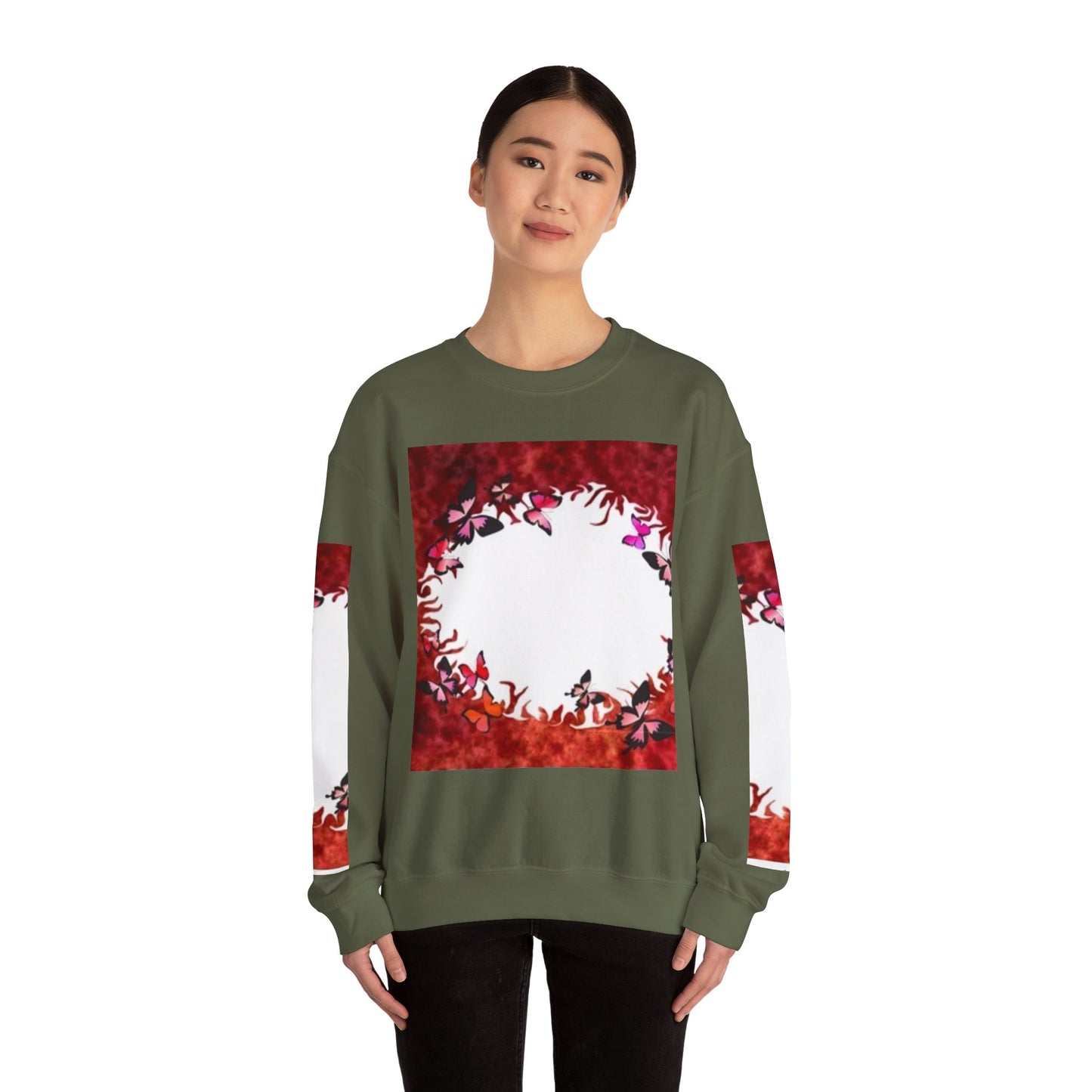 Floral Nature Crewneck Sweatshirt - Cozy Unisex Pullover for Nature Lovers