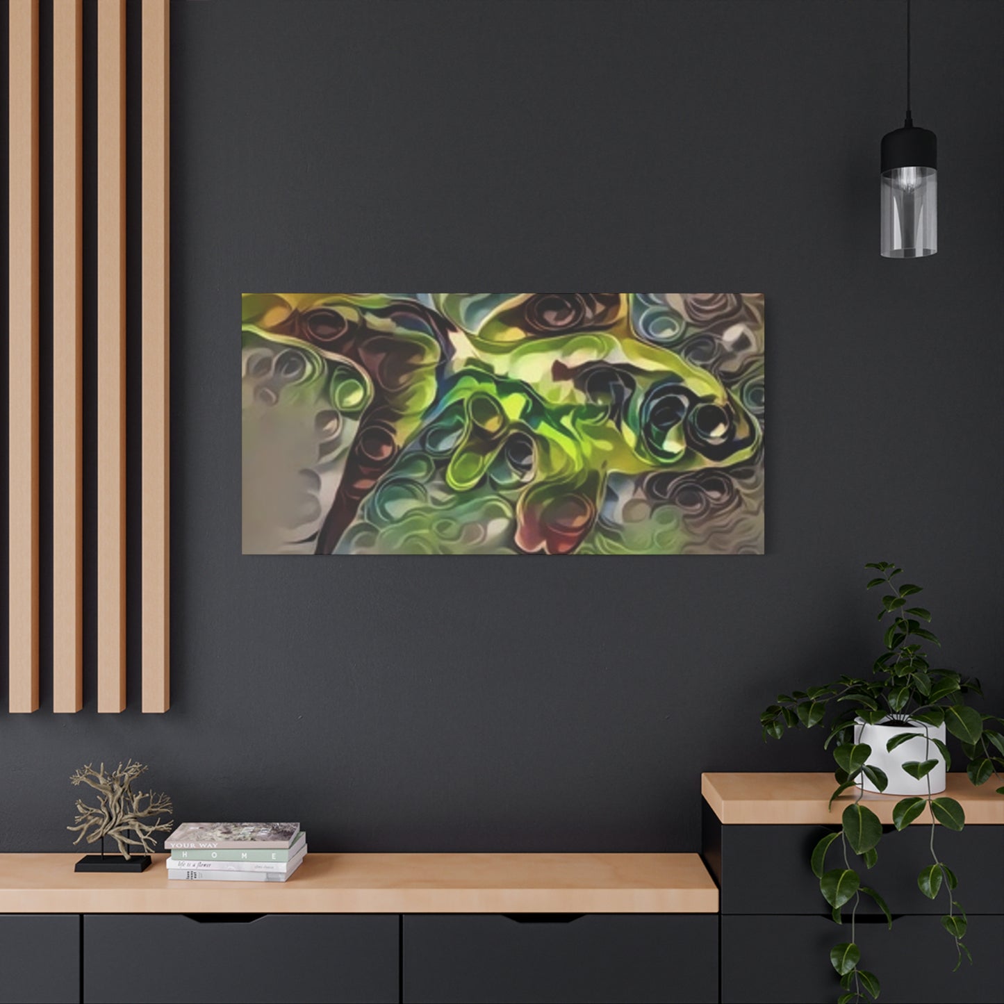 Abstract Nature Canvas Art - Stretched Matte Wall Decor