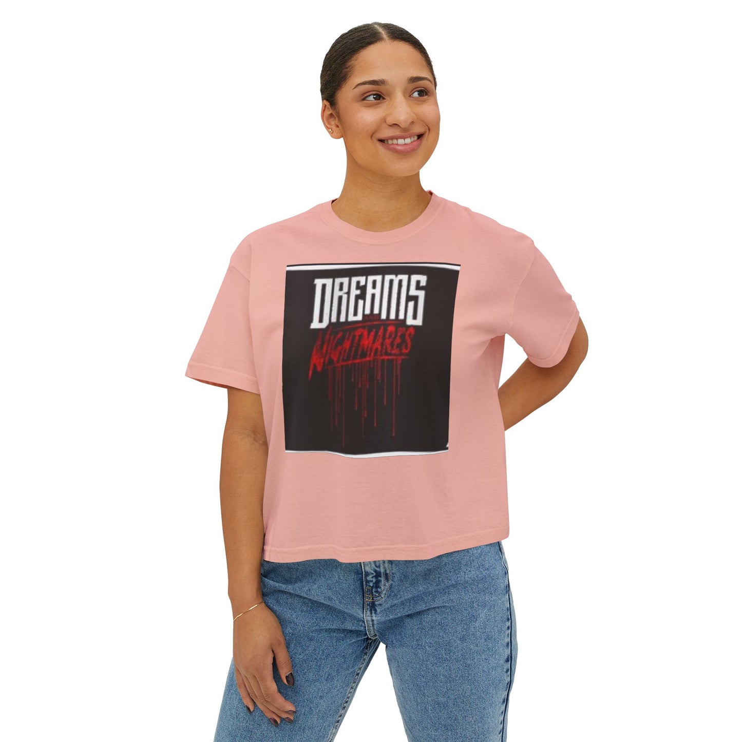 Women's Boxy Tee - Fun Animal Print for Casual Days