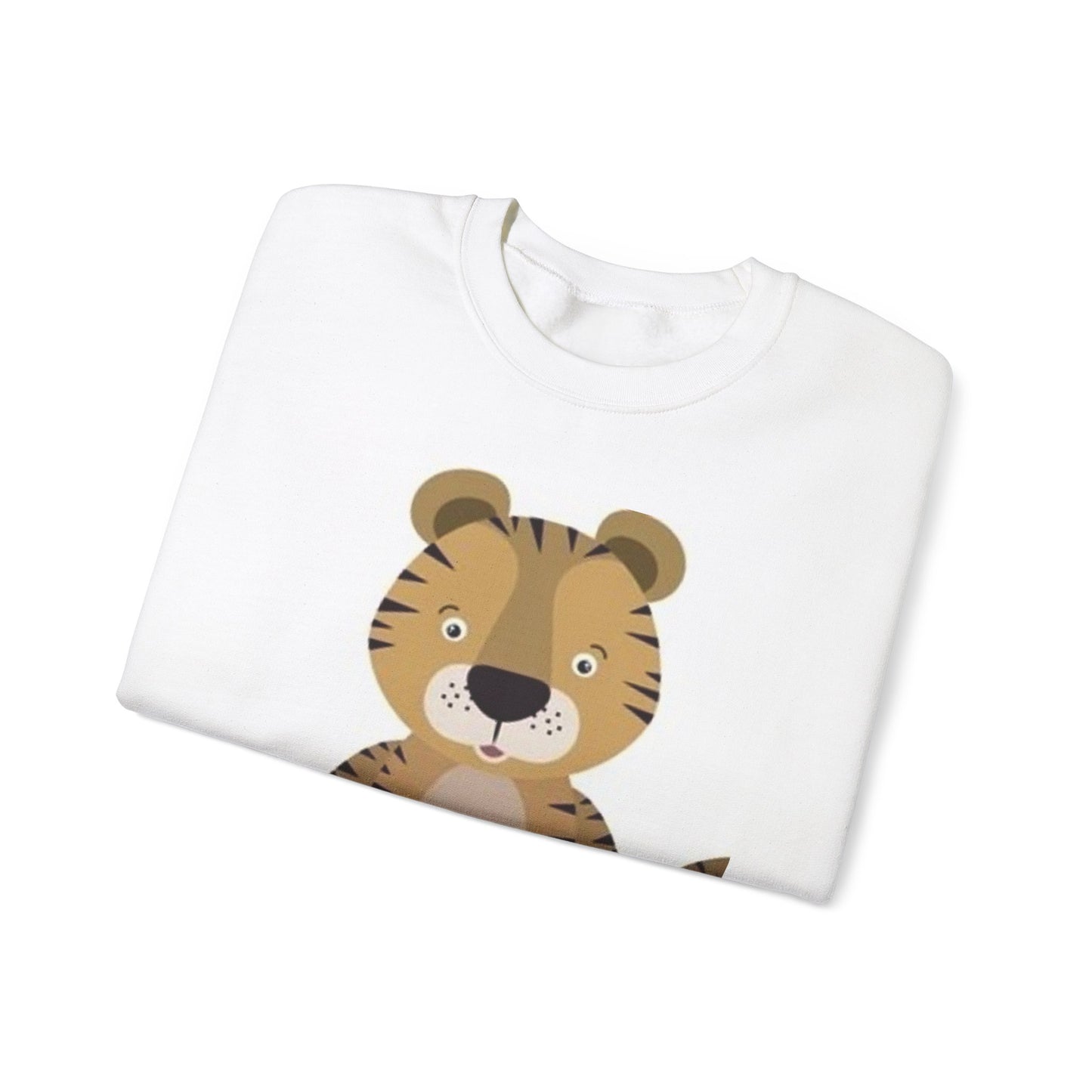 Cute Tiger Design Unisex Heavy Blend Crewneck Sweatshirt