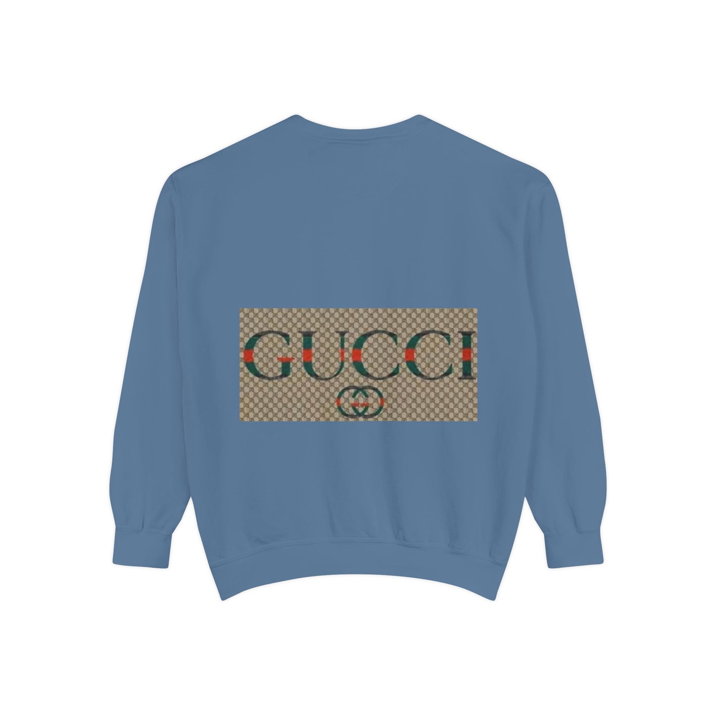 Fashionable Unisex Garment-Dyed Sweatshirt with GUCCI Design