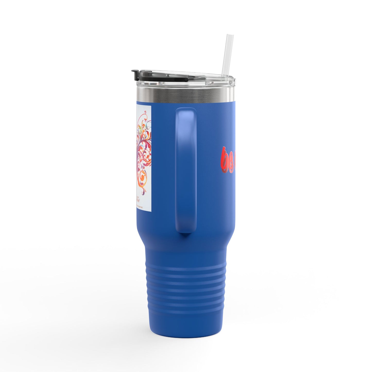 Elegant Insulated Travel Mug | 40oz with Nature-Inspired Design