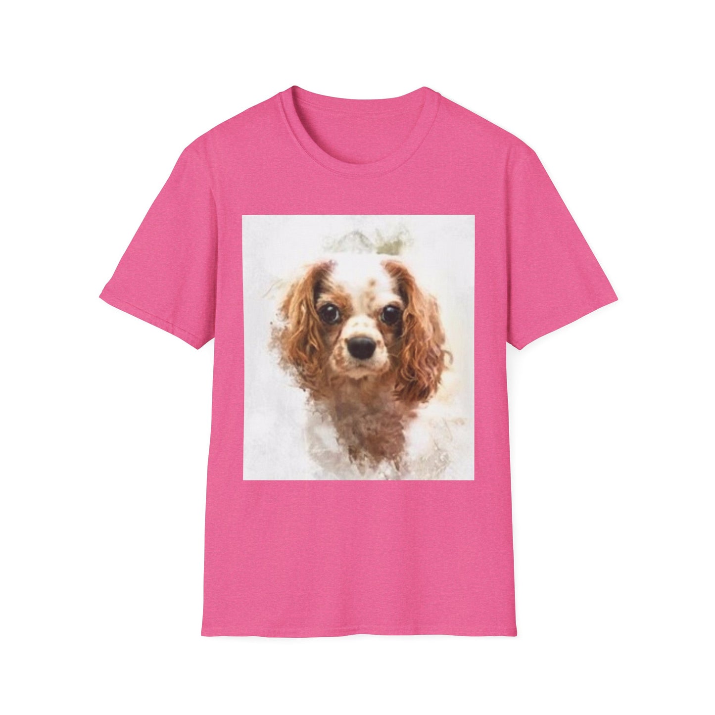 Playful Rabbit Design Unisex Softstyle T-Shirt - Perfect for Spring Celebrations