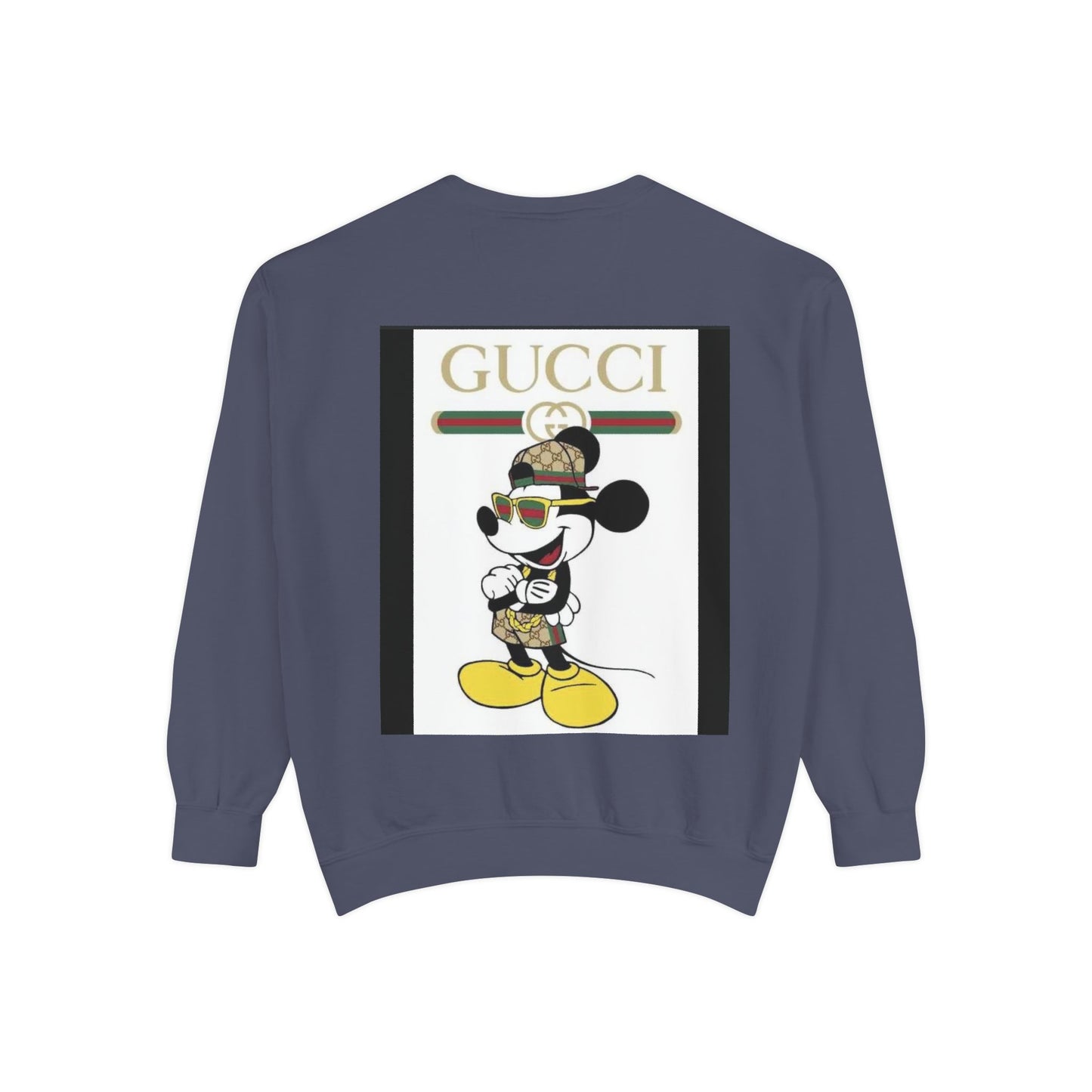 Mickey Mouse Gucci Streetwear Sweatshirt - Unisex Garment-Dyed