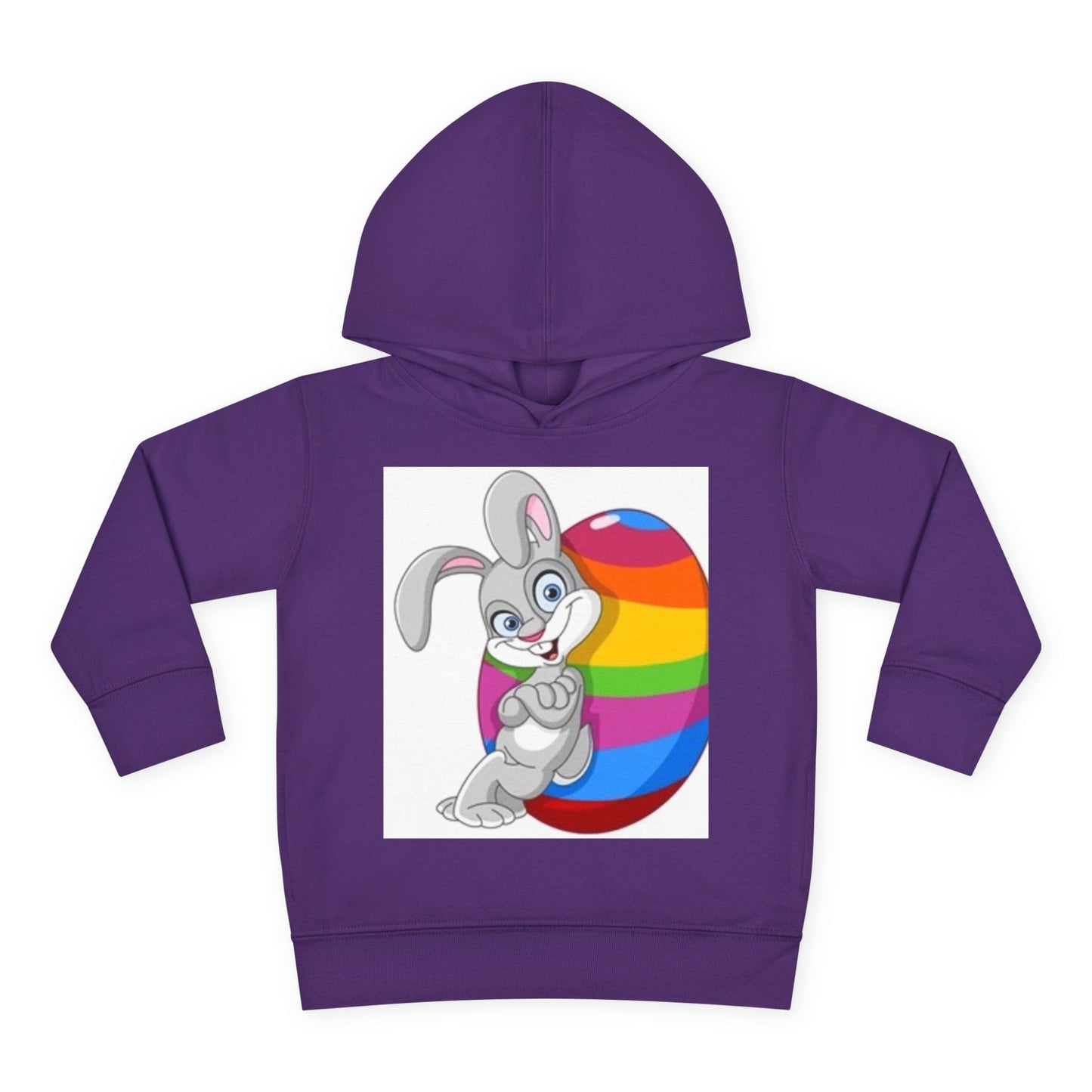 Colorful Easter Bunny Toddler Pullover Hoodie