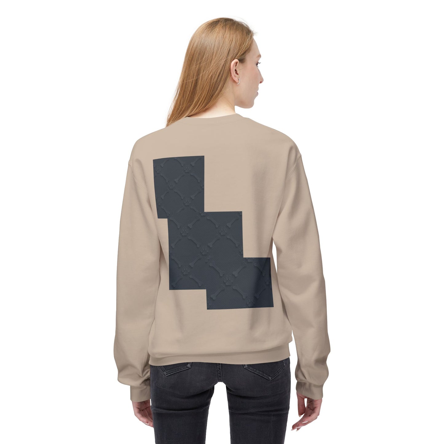 Minimalist Pet-Themed Crewneck Sweatshirt for Animal Lovers