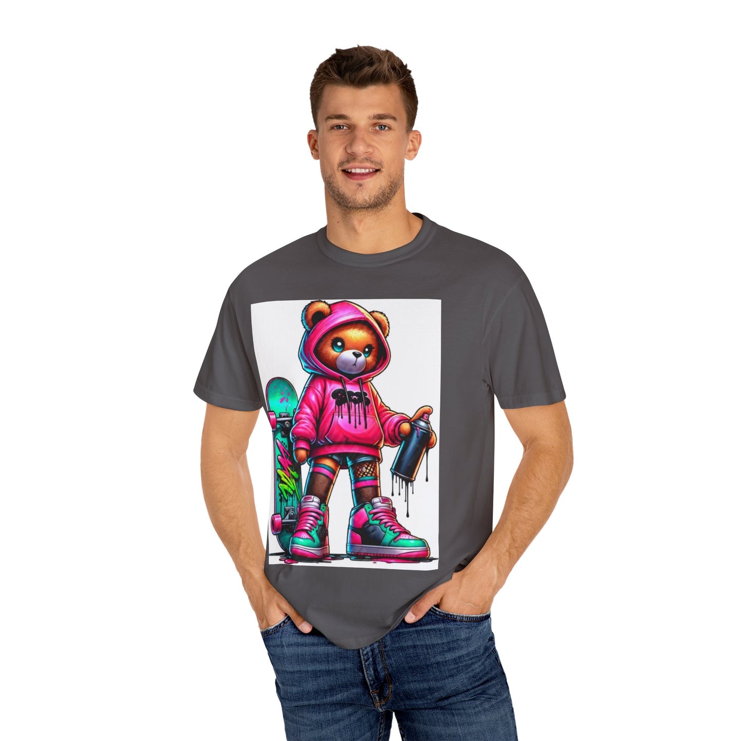 Graffiti Bear Unisex T-Shirt - Cool Streetwear Design for Skateboard Lovers