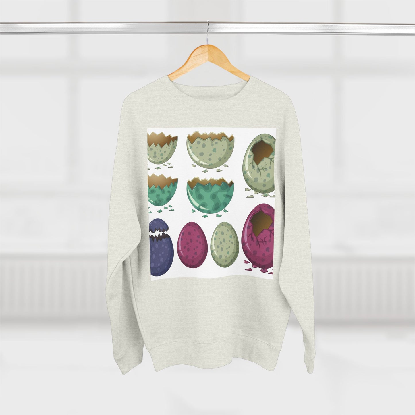 Whimsical Dinosaur Egg Unisex Crewneck Sweatshirt