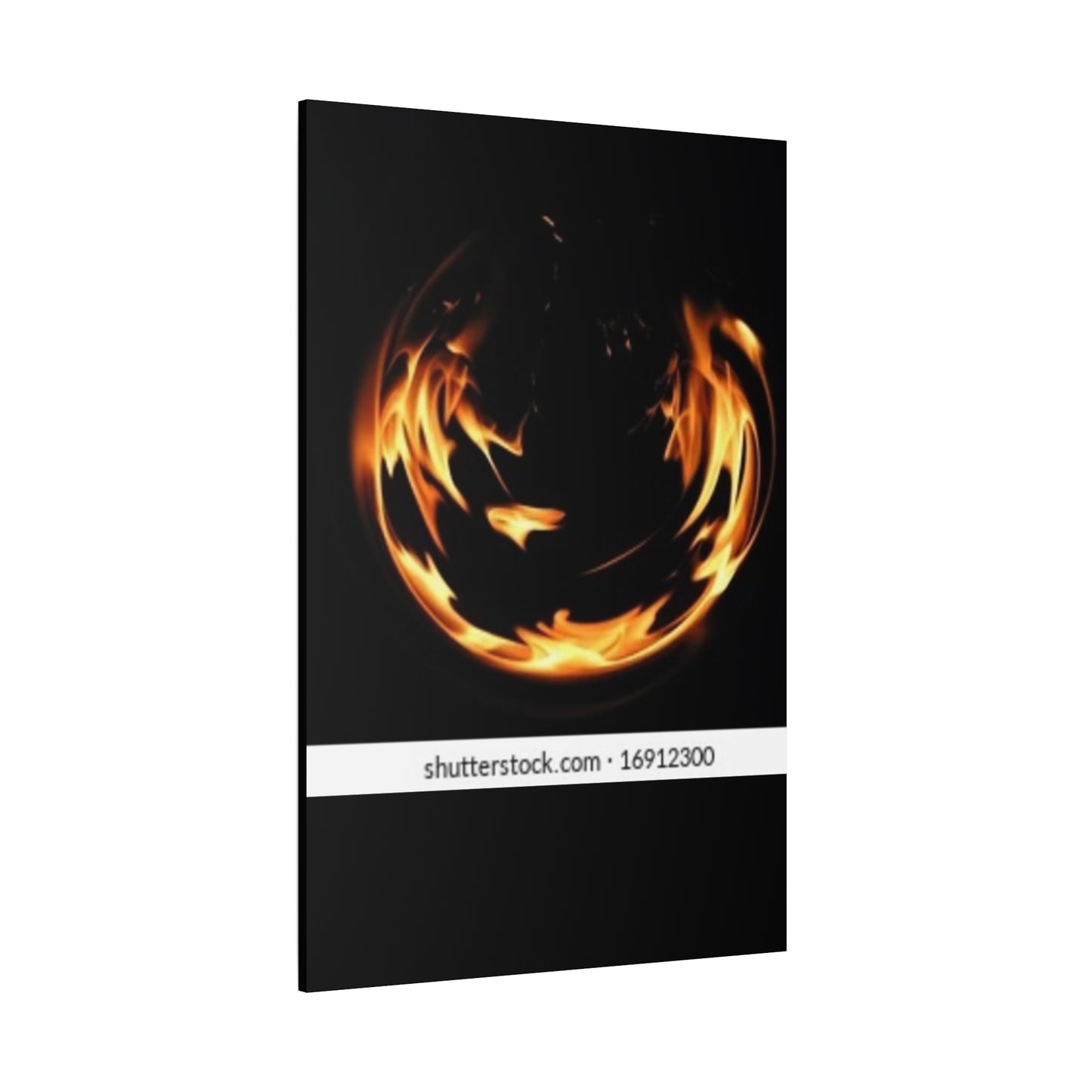 Fire Swirl Matte Canvas Art - Stretched 1.25" Gallery Wrap