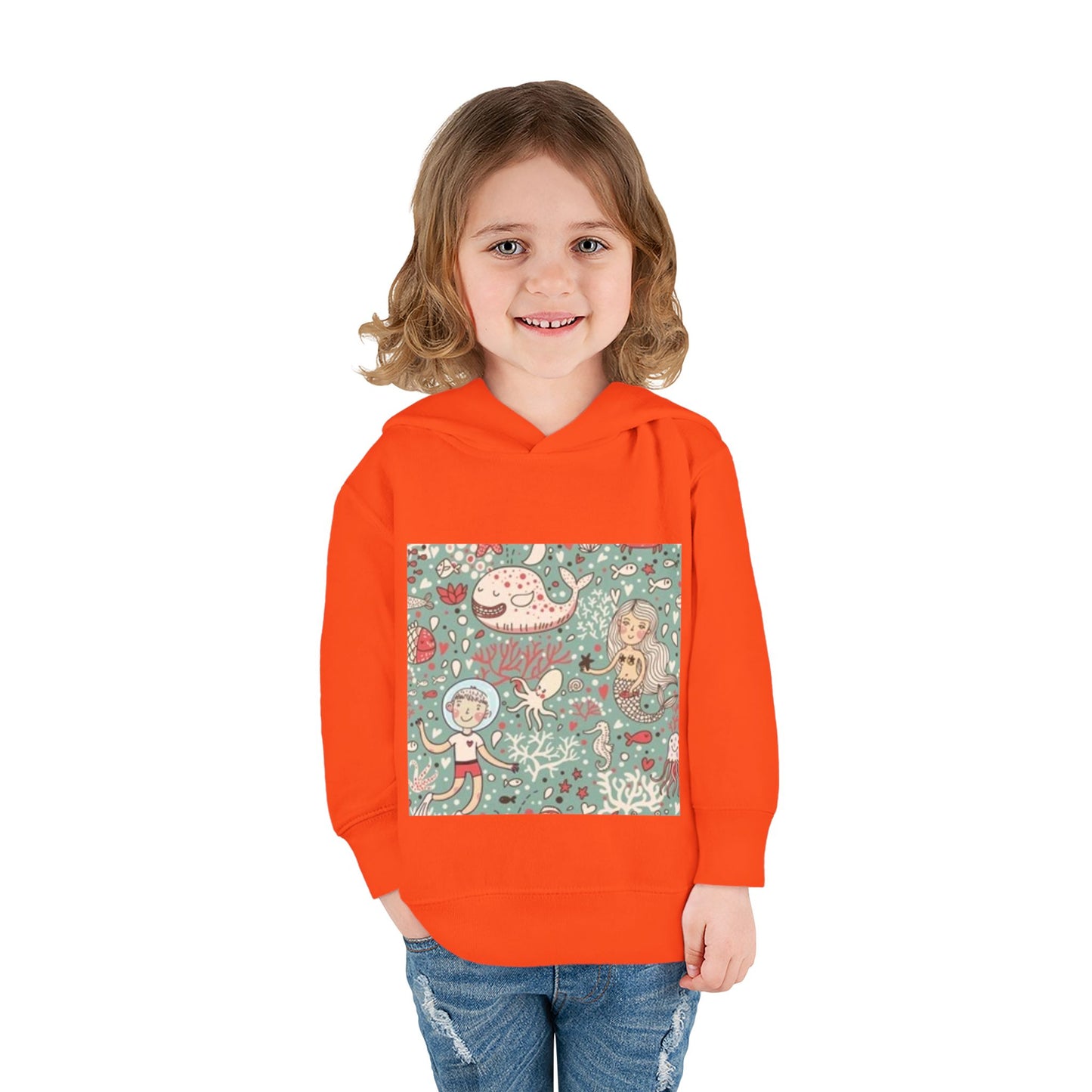 Whimsical Ocean Adventure Toddler Hoodie