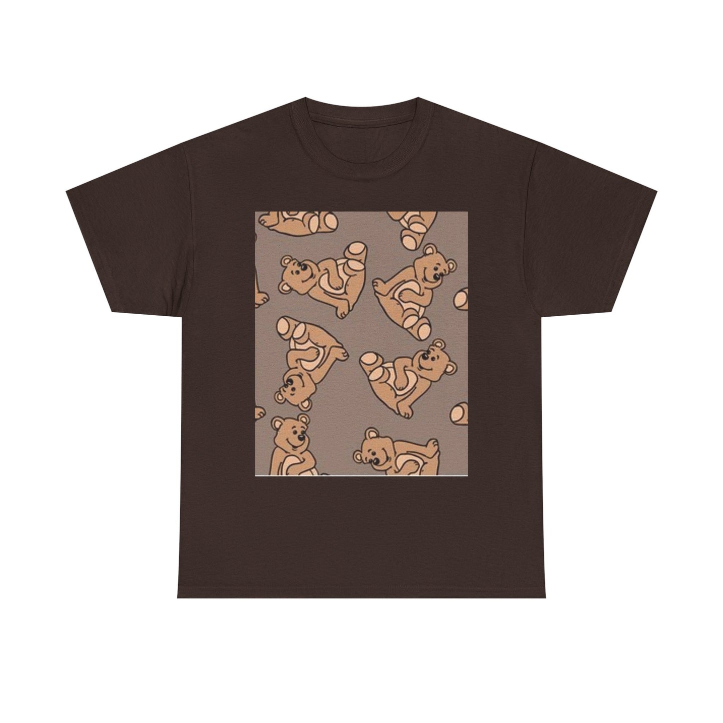 Tropical Bird Pattern Unisex Heavy Cotton Tee - Vibrant Summer Style