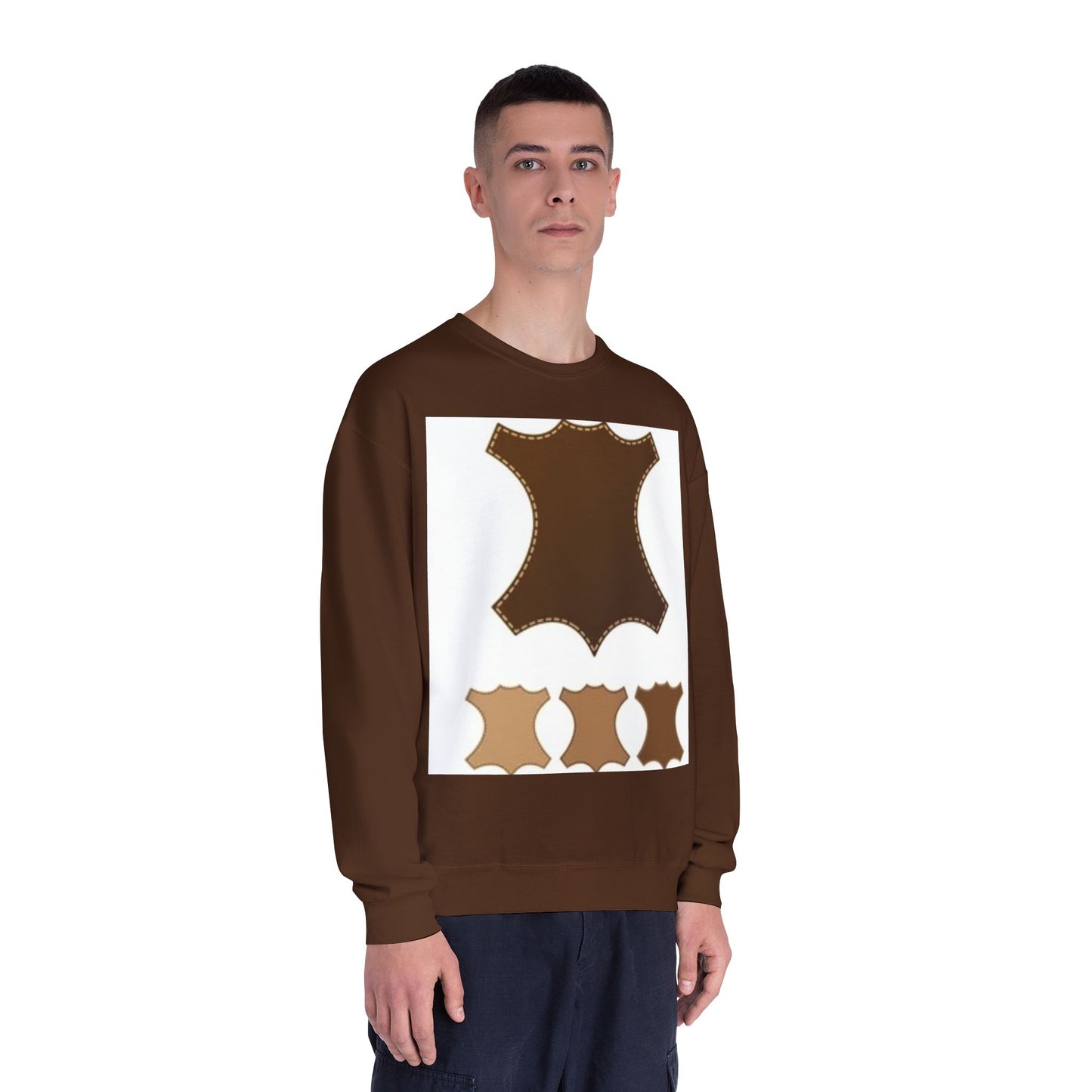 Artisan Leather Pattern Unisex Crewneck Sweatshirt