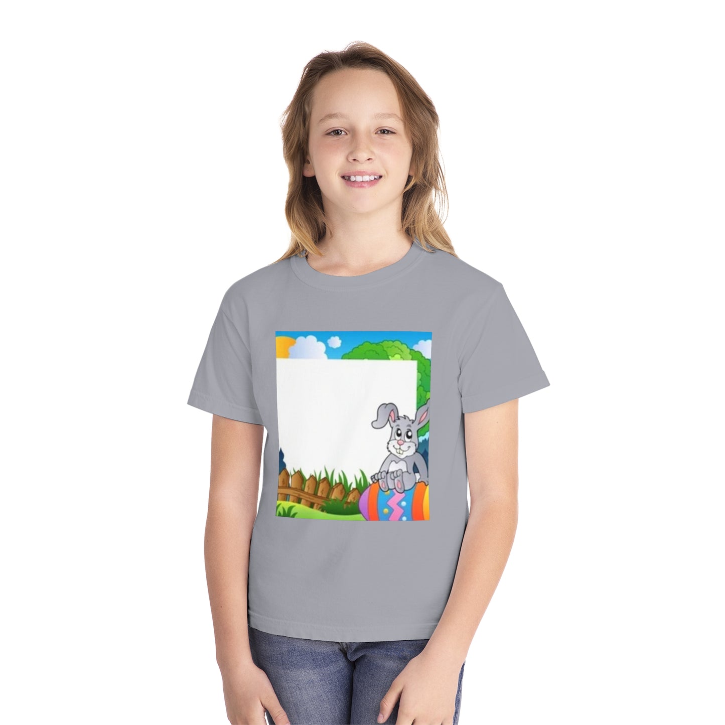 Adorable Bunny Youth Midweight Tee - Perfect for Easter Celebrations