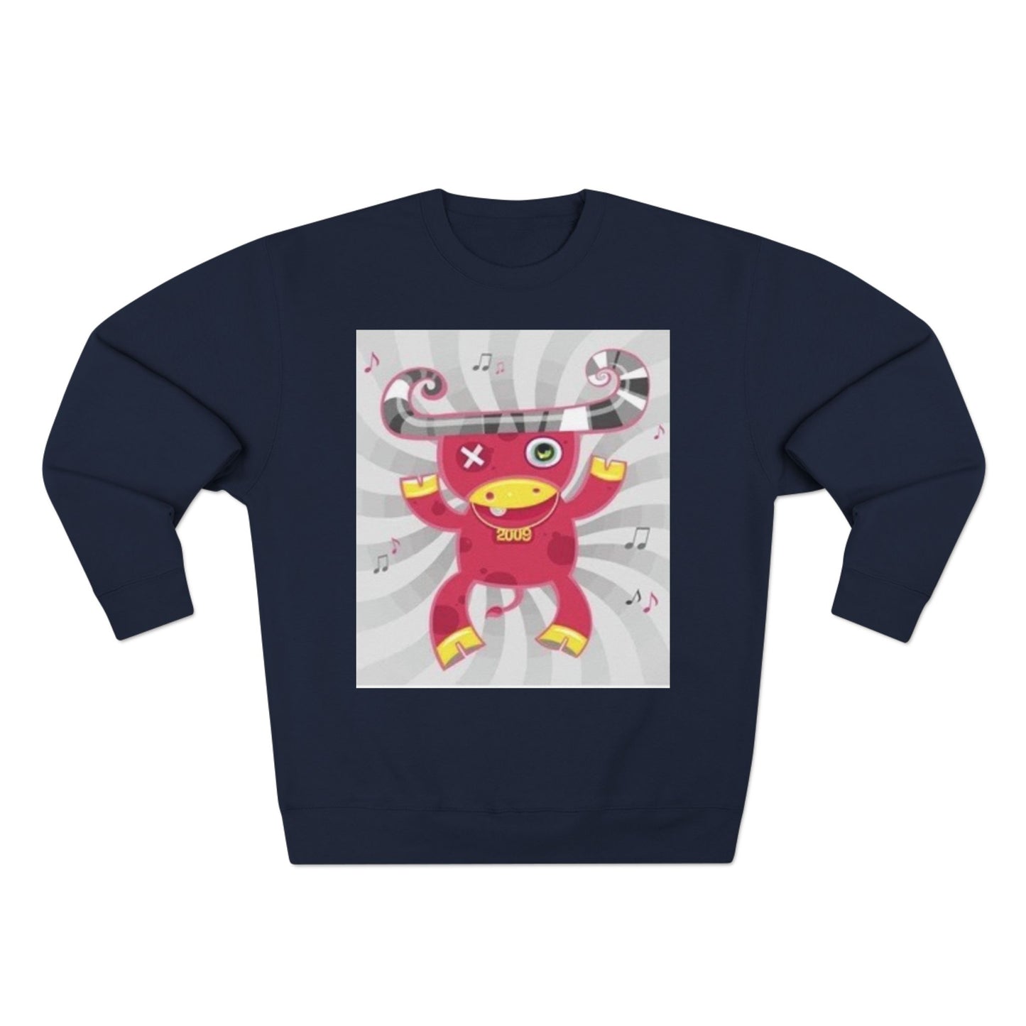 Fun Graphic Unisex Crewneck Sweatshirt - Playful Music Theme