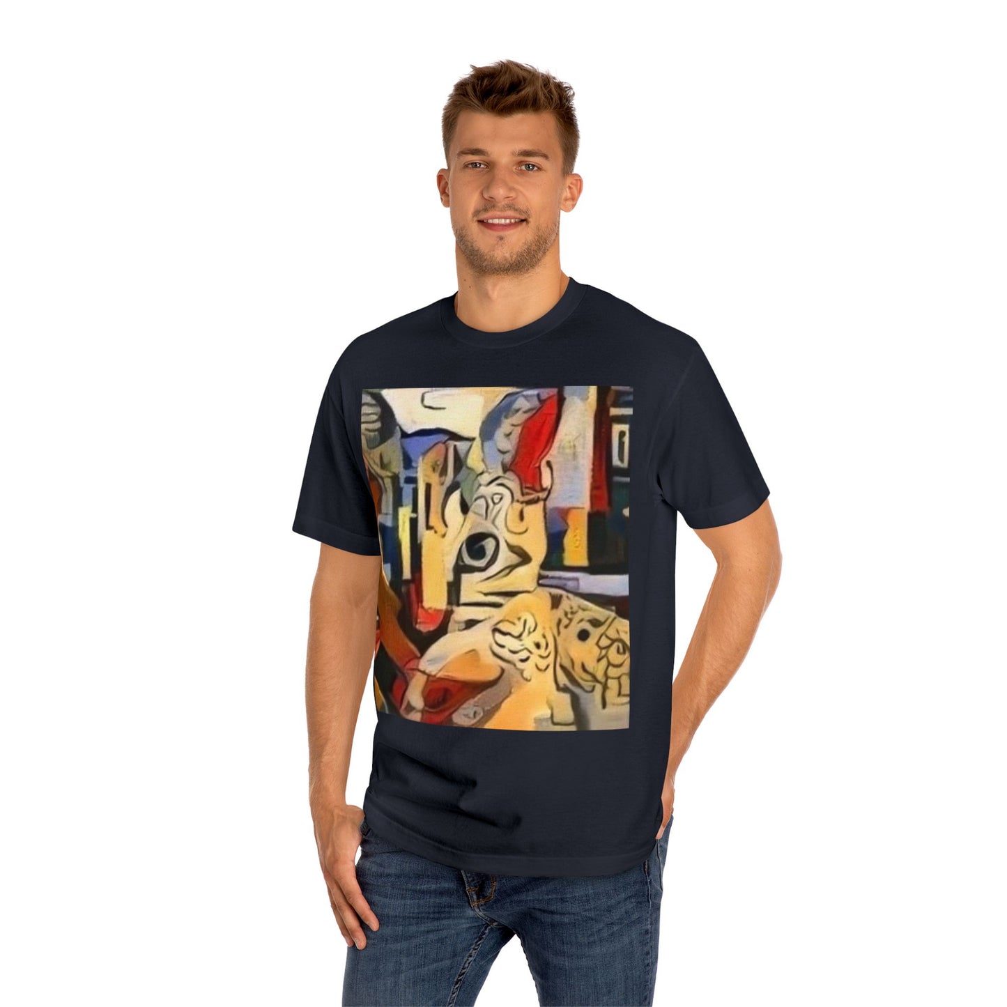 Artistic Unisex Classic Tee - Vibrant Abstract Design