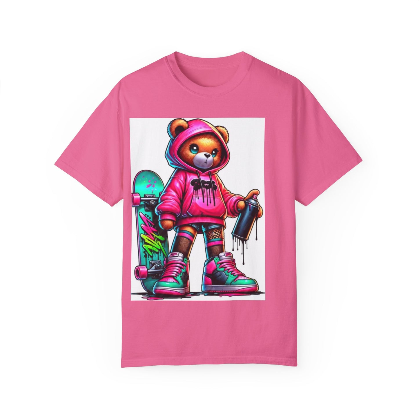 Graffiti Bear Unisex T-Shirt - Cool Streetwear Design for Skateboard Lovers