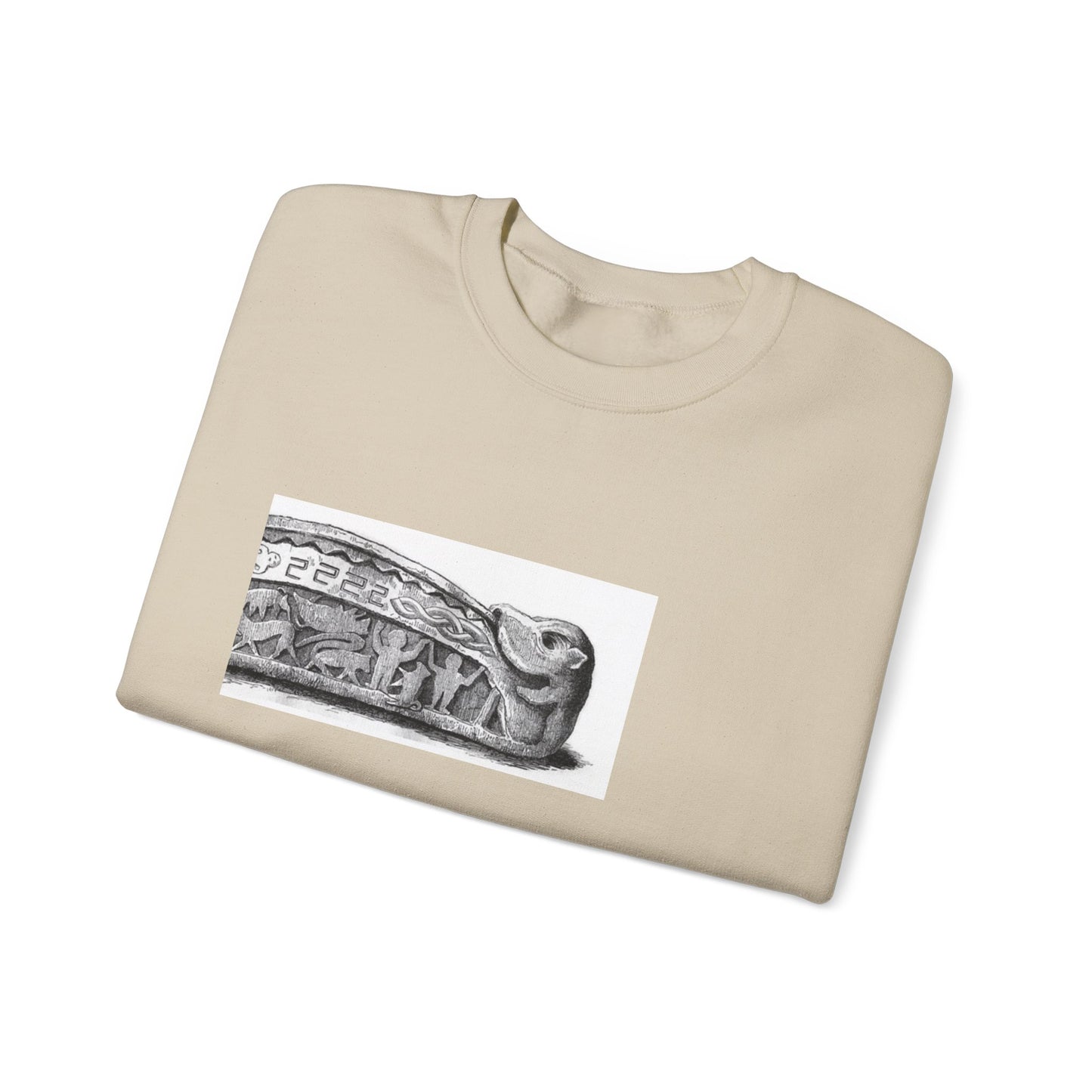 Artistic Unisex Heavy Blend™ Crewneck Sweatshirt - Vintage-Inspired Graphic Design