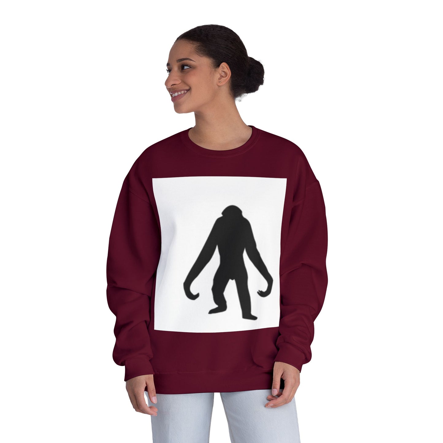 Sasquatch Silhouette Unisex Crewneck Sweatshirt - Cozy & Fun