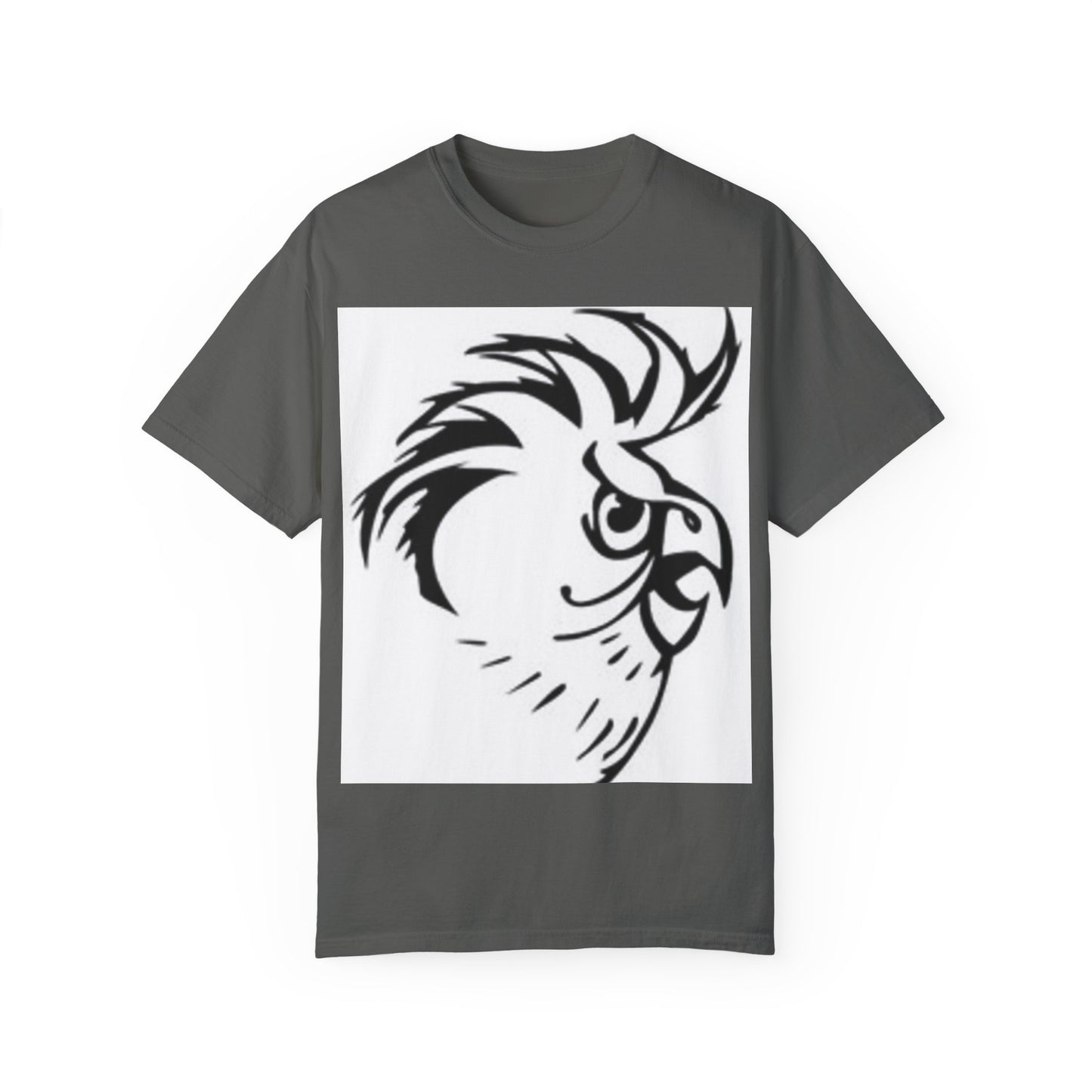Artistic Unisex Garment-Dyed T-Shirt - Hand Drawn Patterns