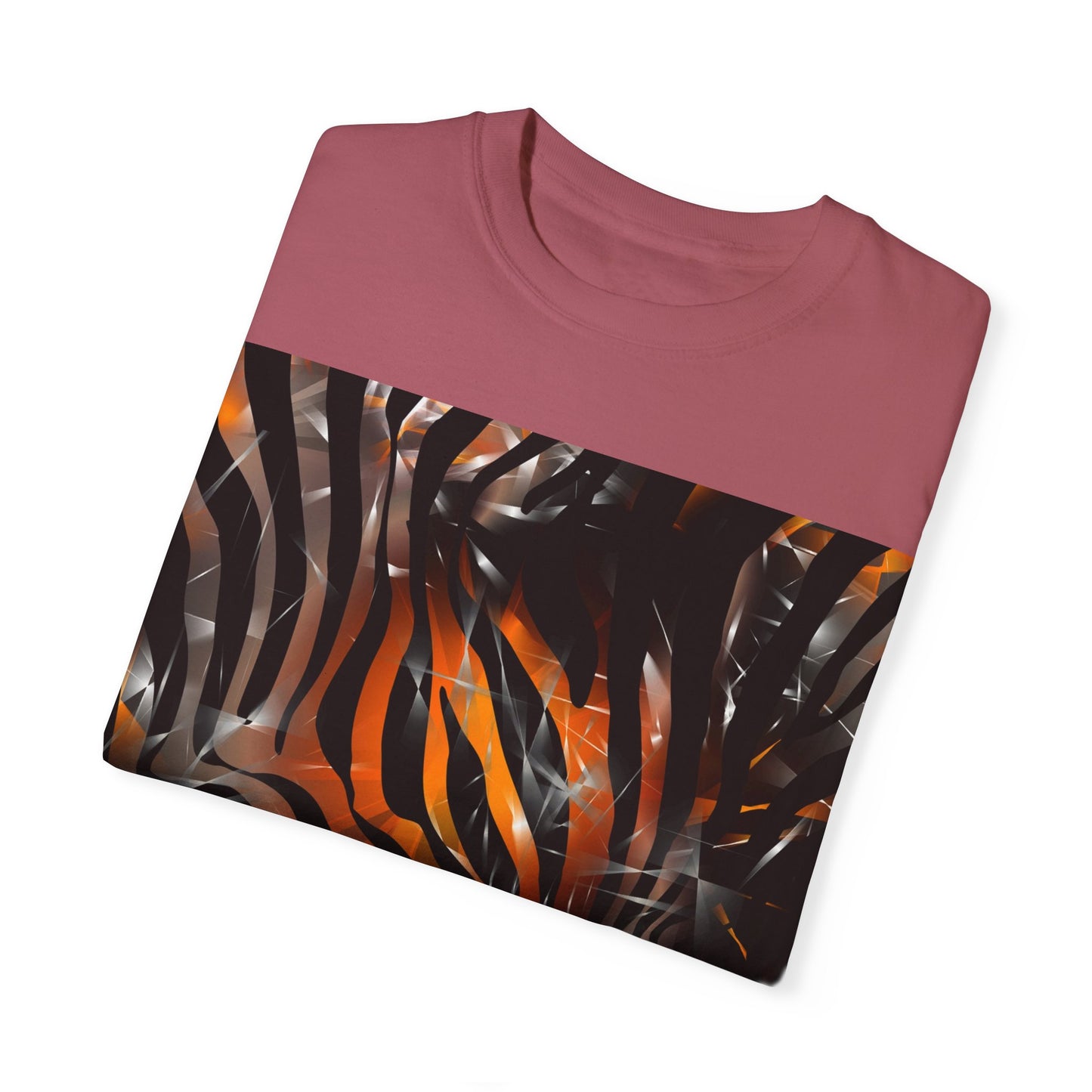 Vibrant Jungle Print Unisex Garment-Dyed T-Shirt