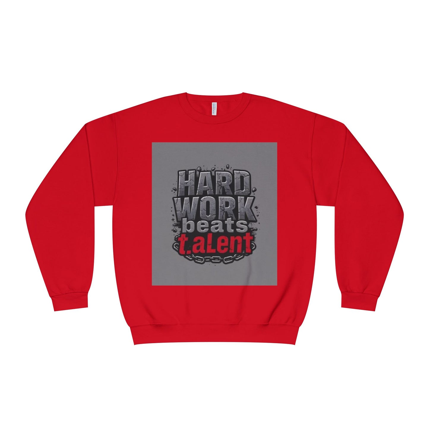 Stylish Abstract Red & Black Crewneck Sweatshirt - Unisex Casual Wear