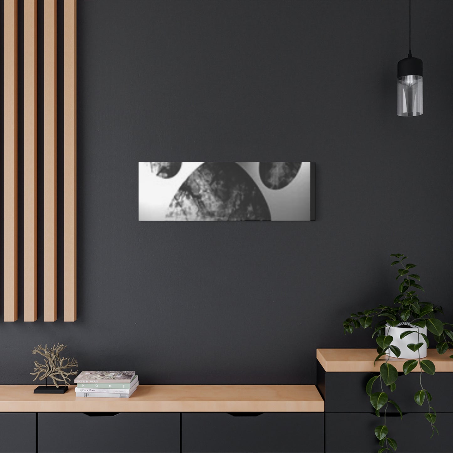Black Paw Print Canvas Art - Modern Animal Decor for Pet Lovers