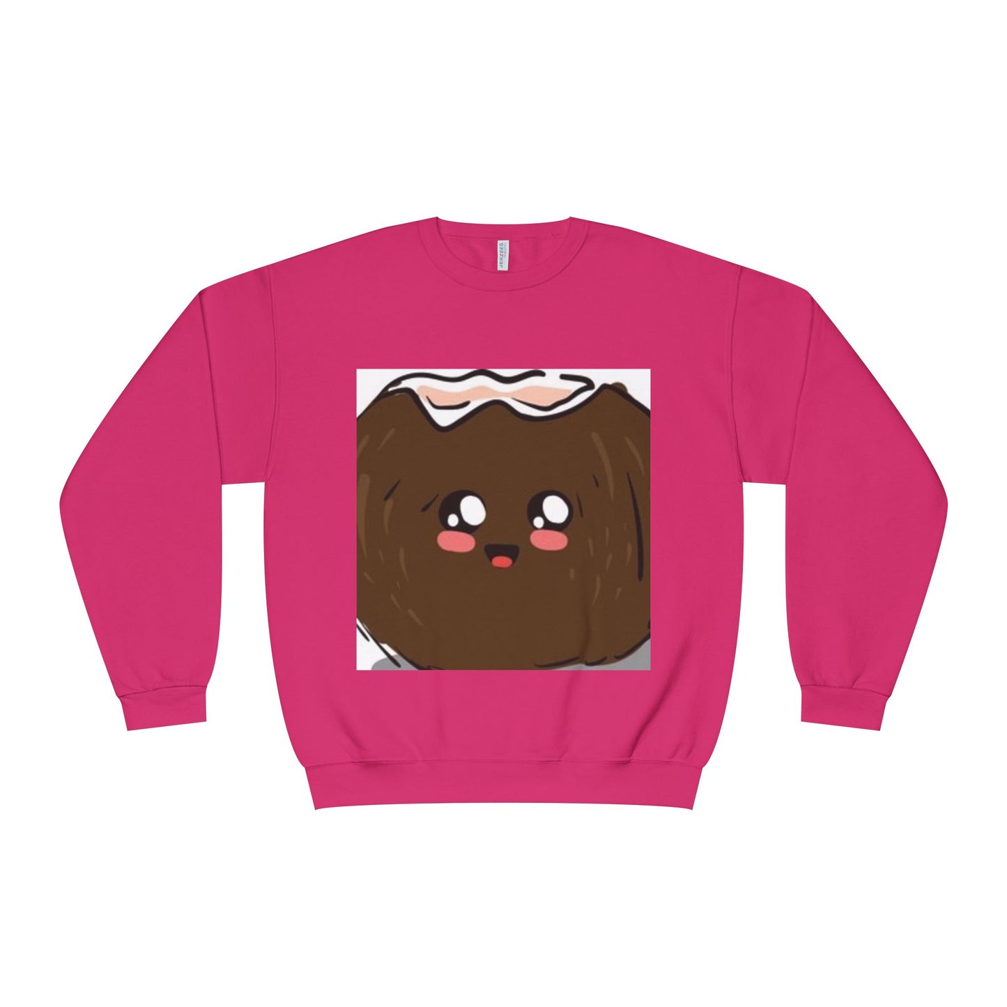 Cute Kawaii Coconut Crewneck Sweatshirt | Unisex Sweatshirt for Food Lovers