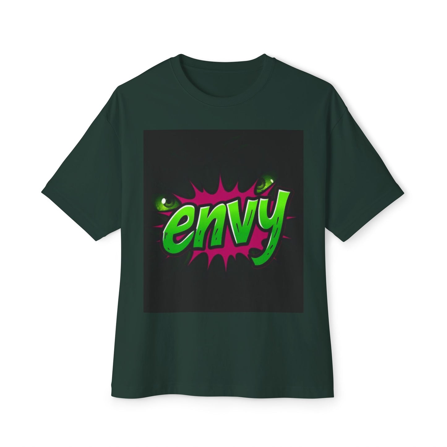 Envy Graphic Oversized Boxy Tee - Trendy Unisex Streetwear
