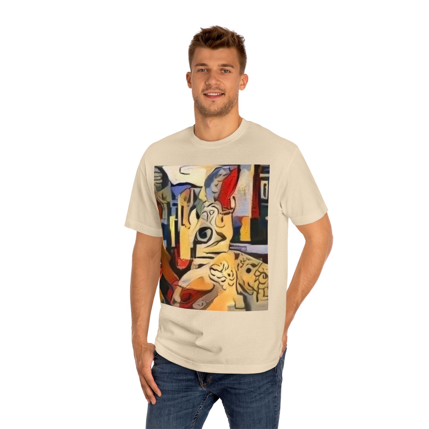 Artistic Unisex Classic Tee - Vibrant Abstract Design
