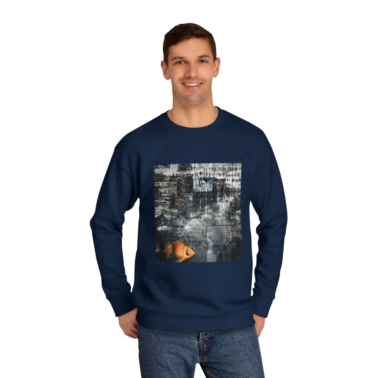 Roaring Lion Unisex Crew Sweatshirt - Bold Art for Animal Lovers