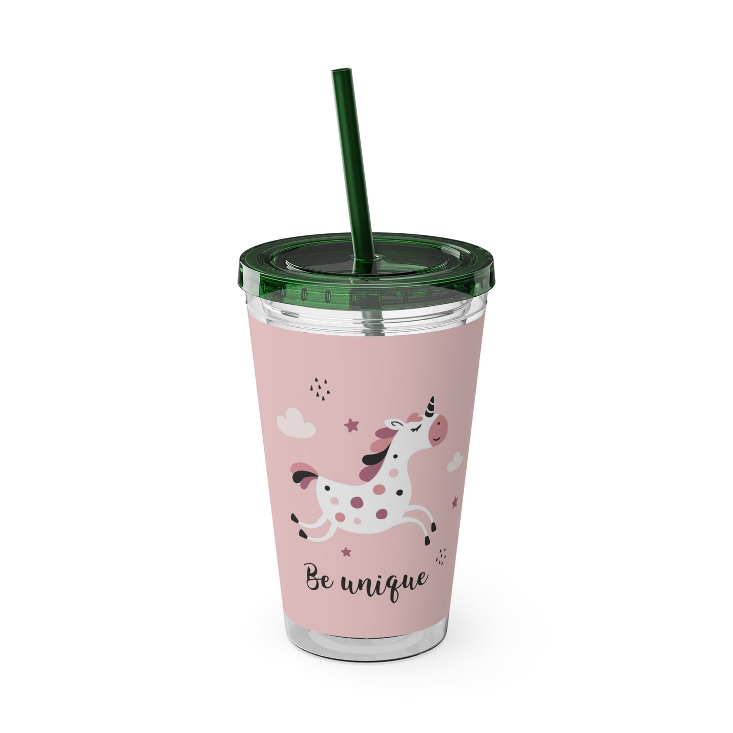 Sunsplash Unicorn Tumbler – 16oz Drinkware with Straw, Perfect for Kids & Unicorn Lovers
