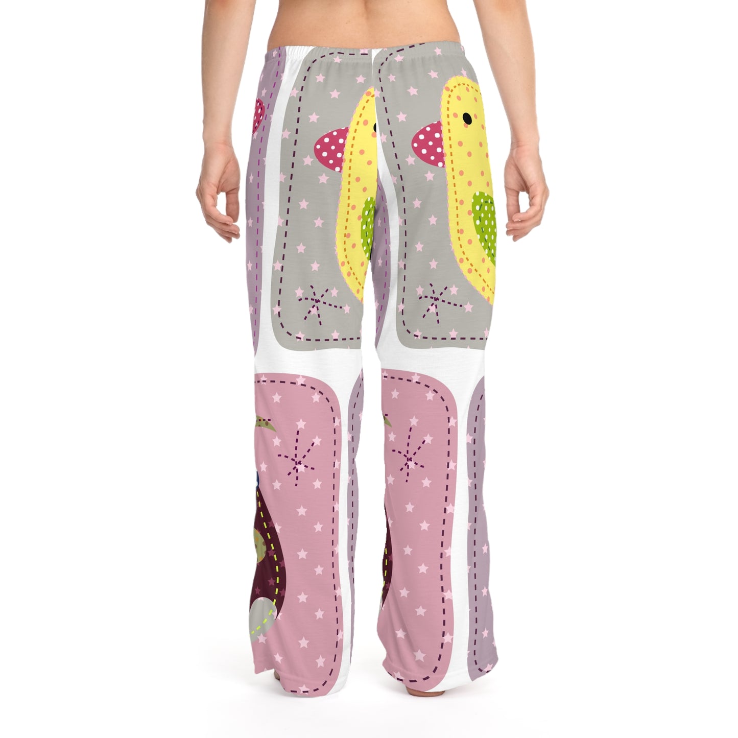 Whimsical Bird Print Women's Pajama Pants - Cozy Sleepwear for Relaxation
