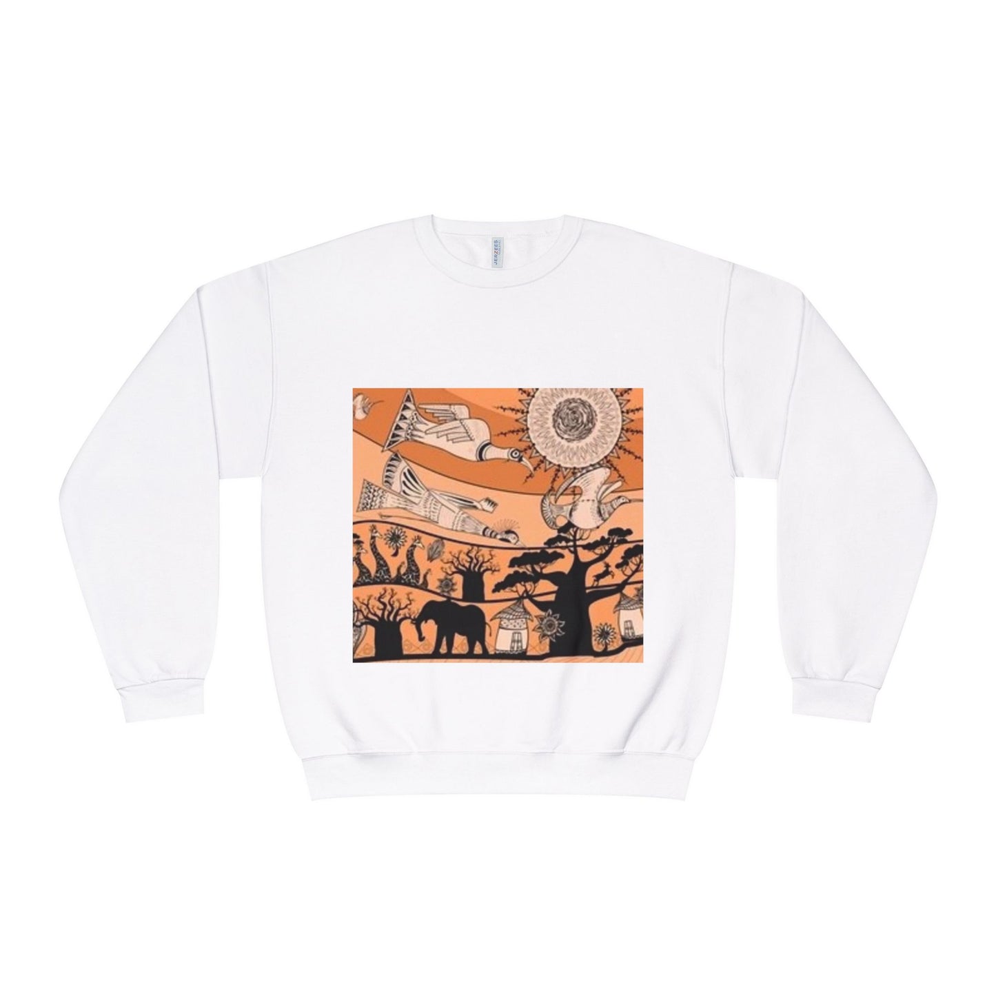 Bohemian Artistic Crewneck Sweatshirt | Nature & Sun Design